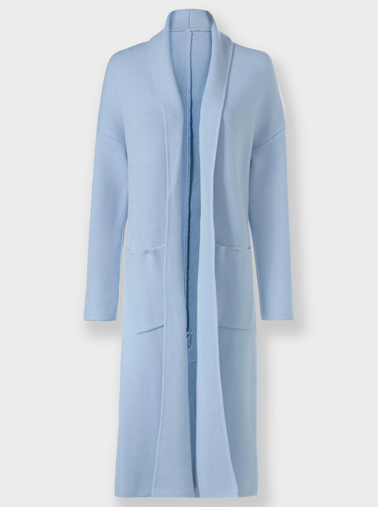 heine Manteau en tricot - bleu clair