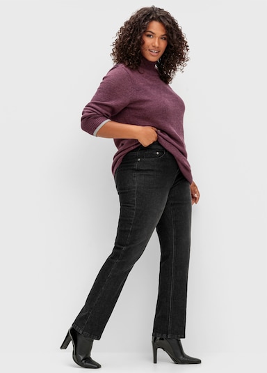sheego Gerade Jeans - black denim