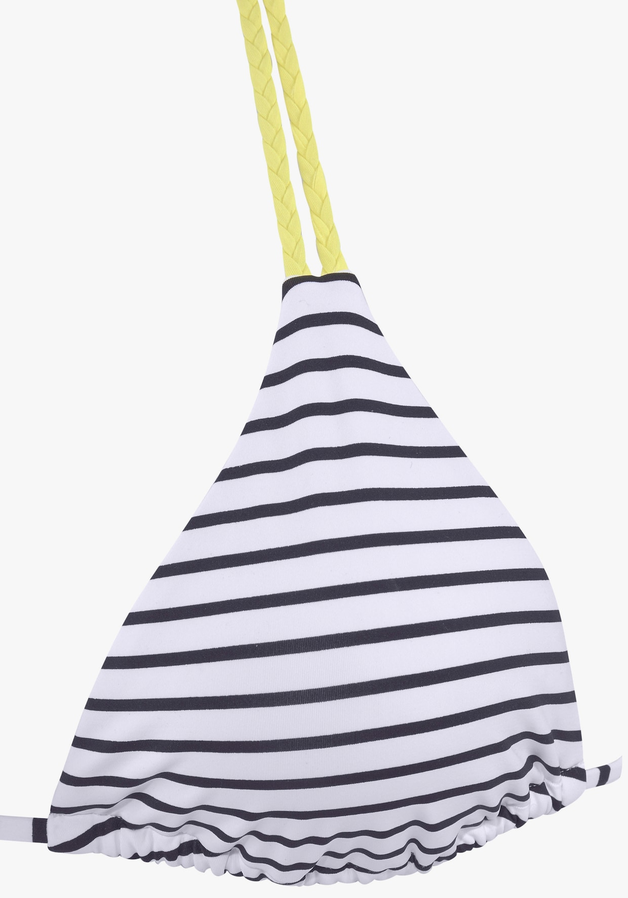 Venice Beach Haut de bikini triangle - noir-blanc-citron vert