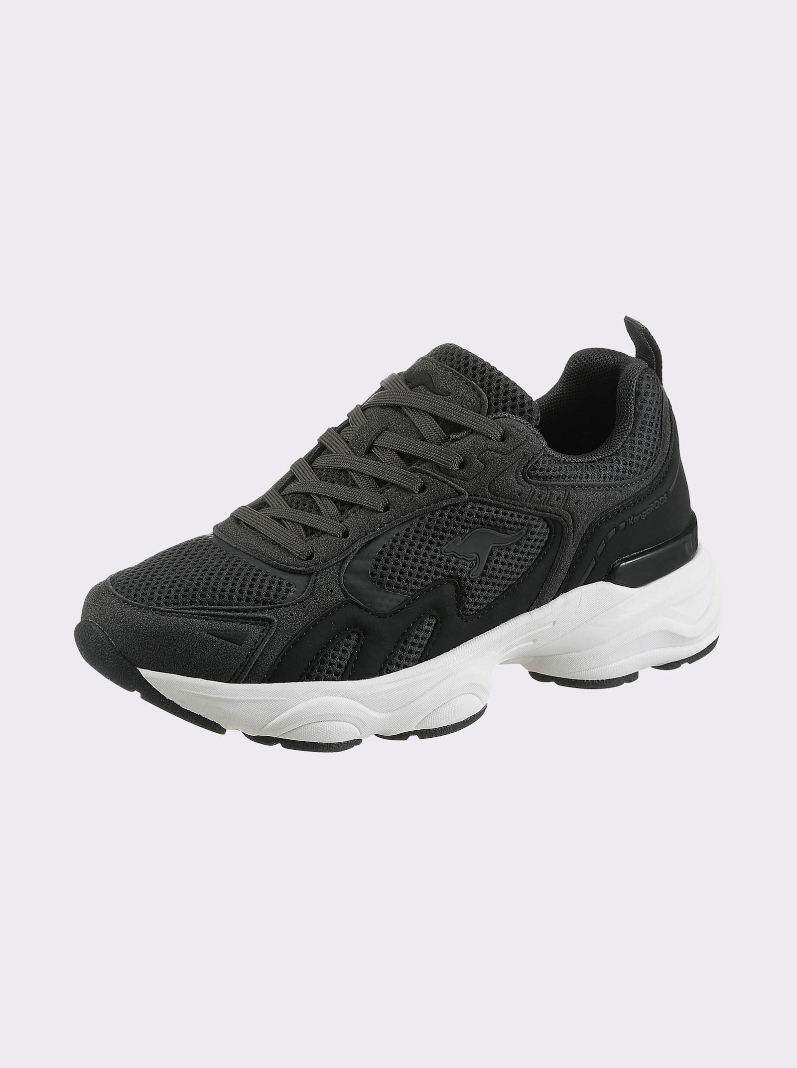 KangaROOS Sneaker mit Mesh - schwarz