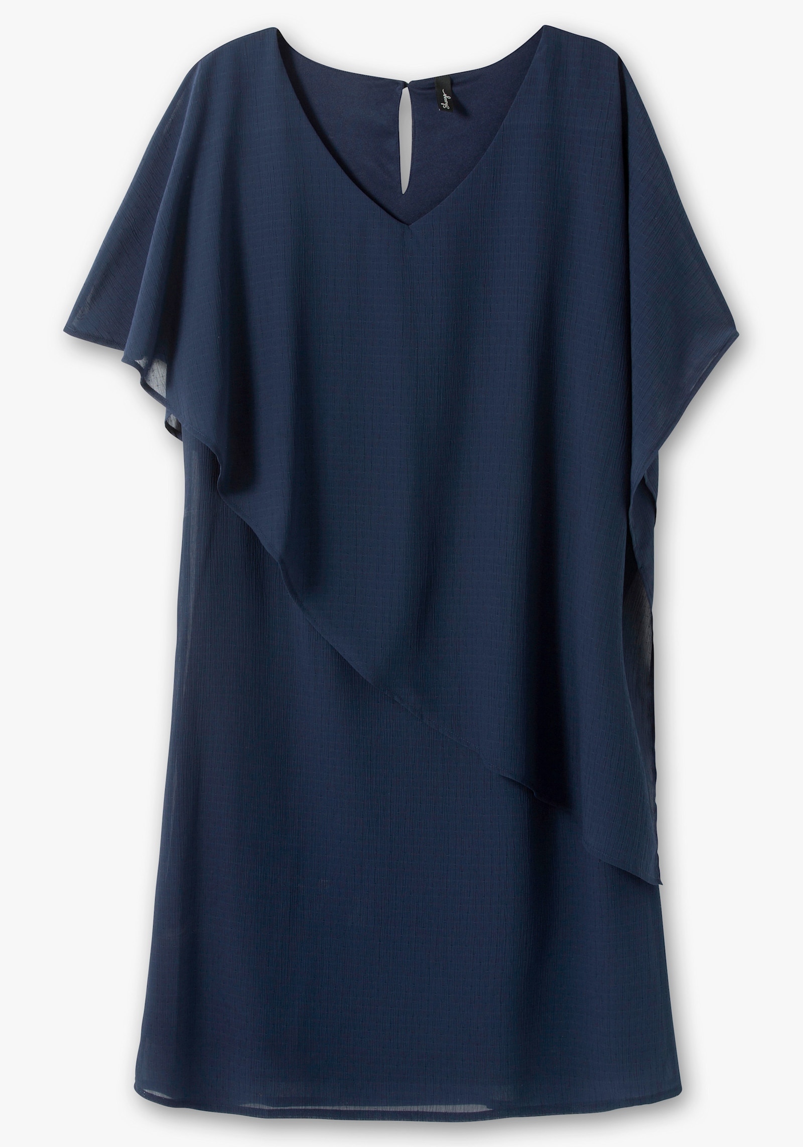 sheego Robe de cocktail en mousseline - marine