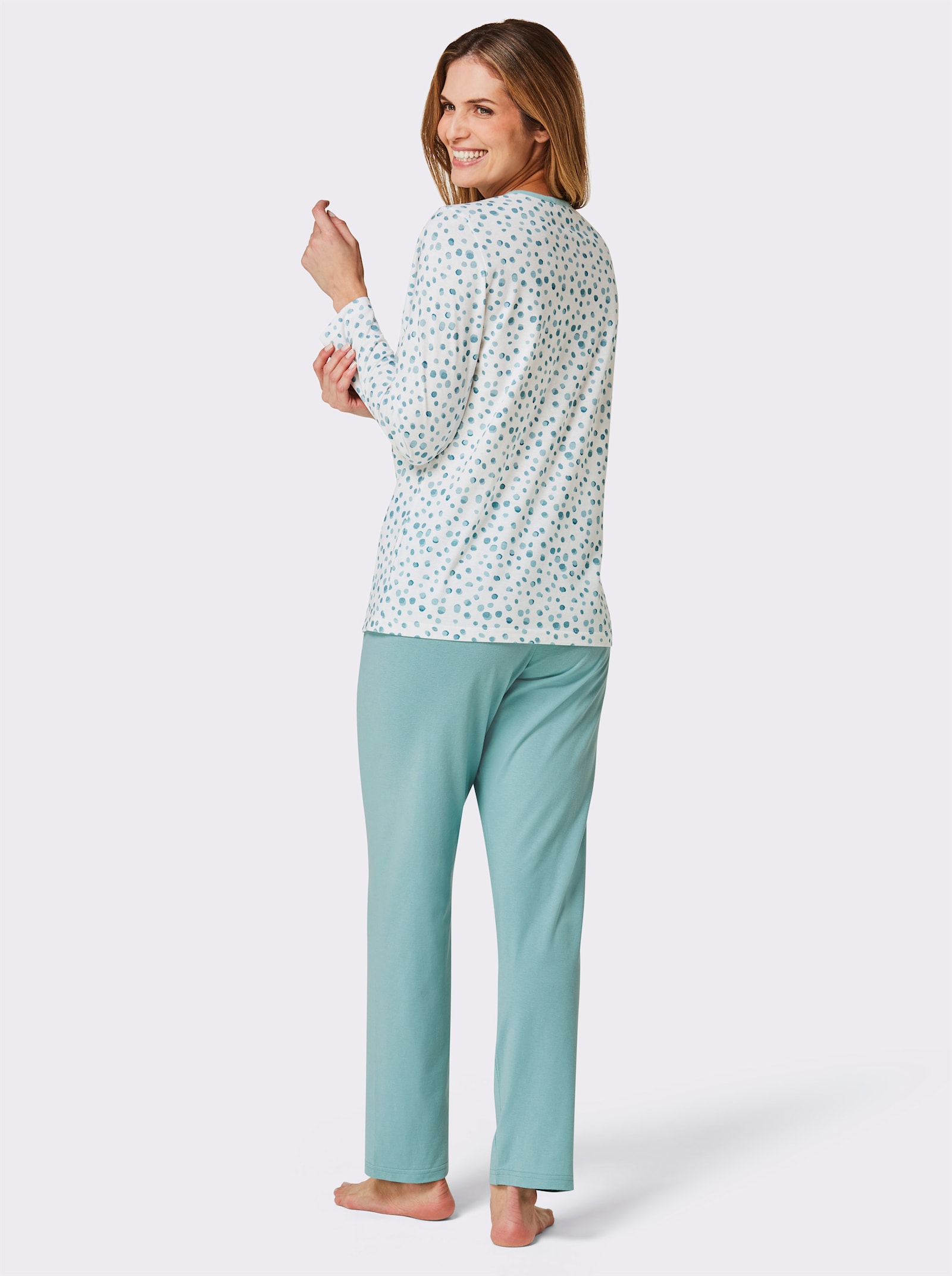 Ascafa Pyžama ke kombinování - mátová-potisk