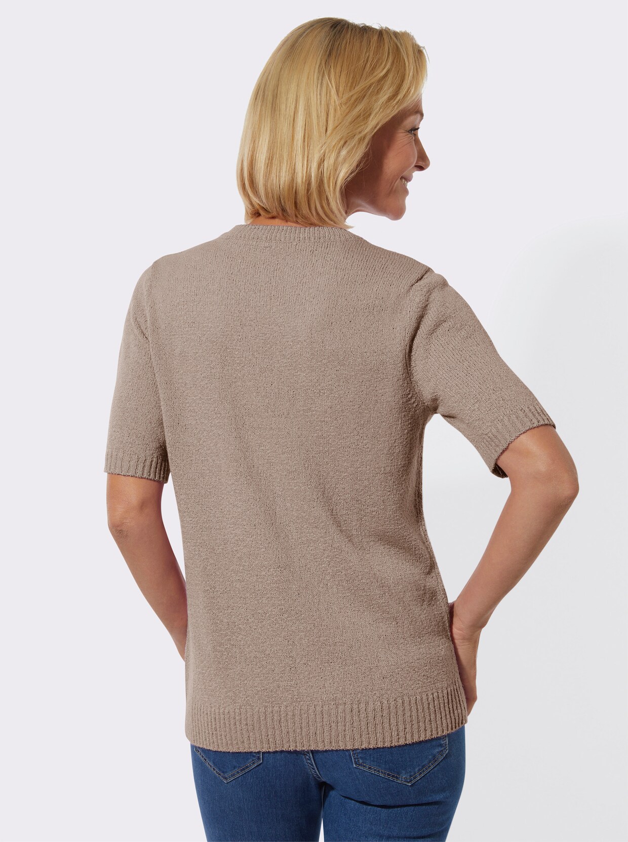 Ajourpullover - sesam