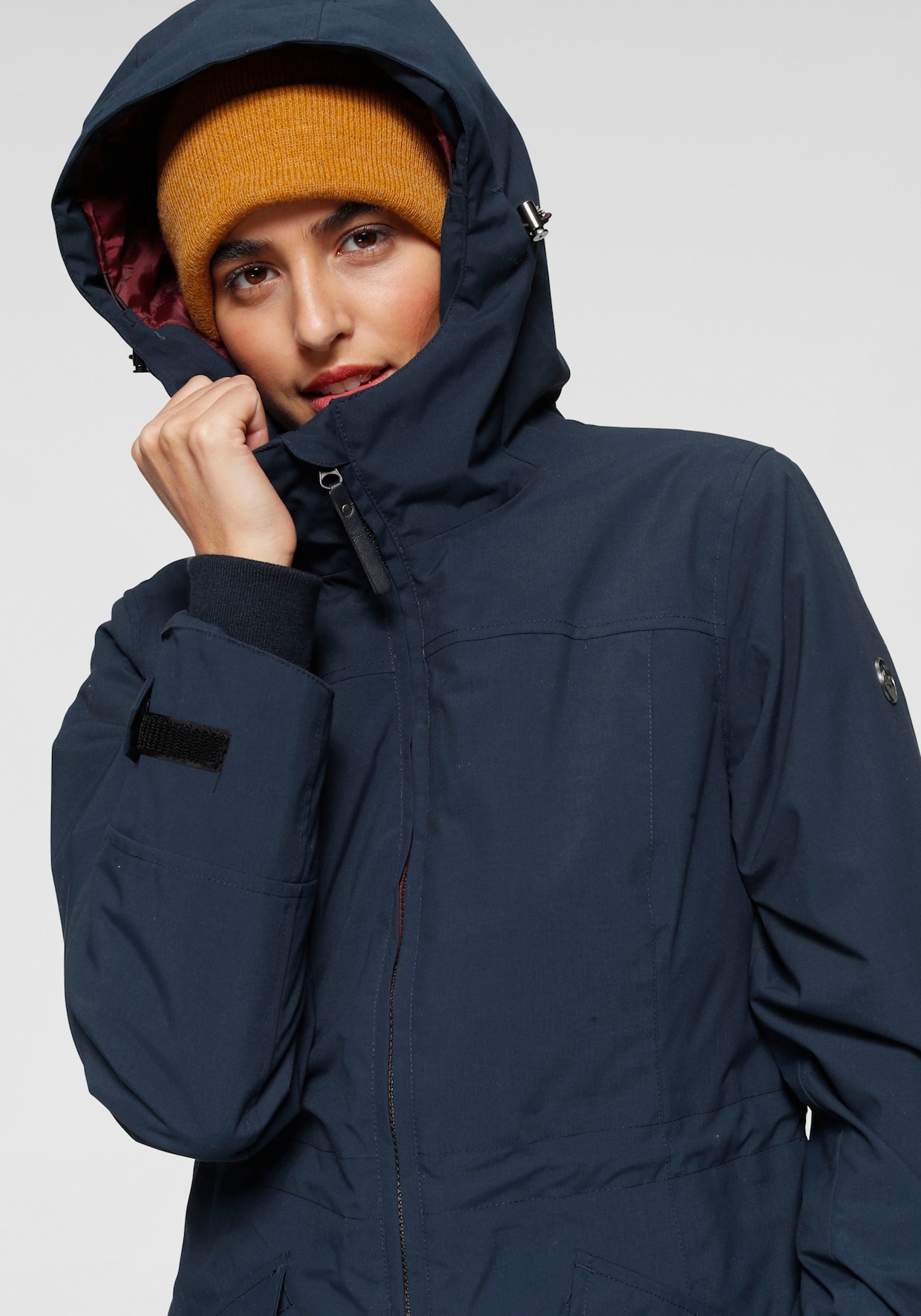 Funktionsparka - marine (outdoorparka aus nachhaltigem material)