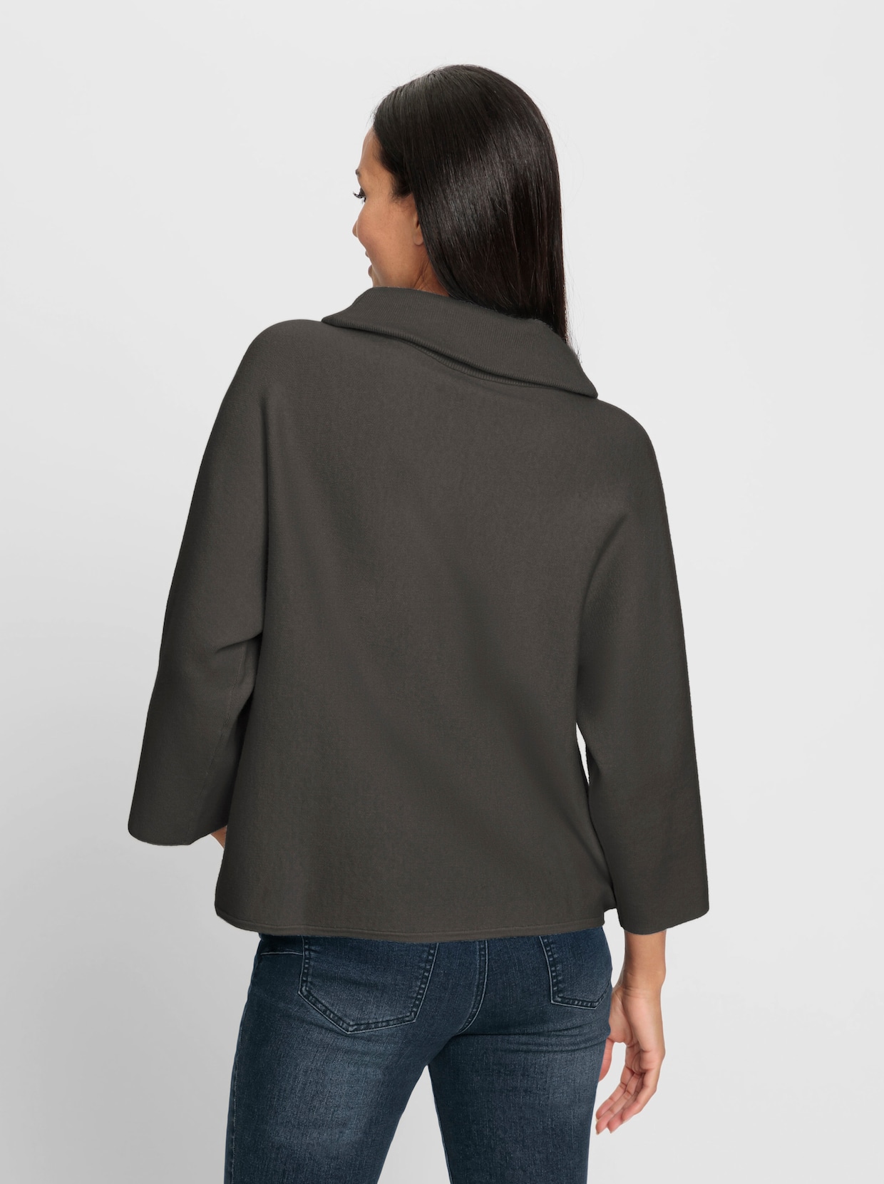 heine Pullover met 3/4-mouwen - grafiet