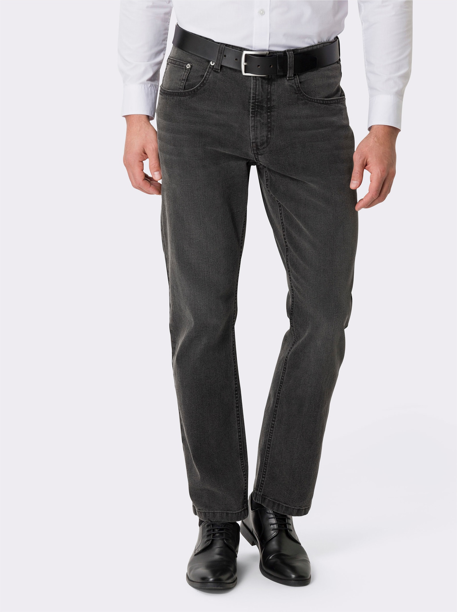 5-Pocket-Jeans mit spezieller Waschung - black denim