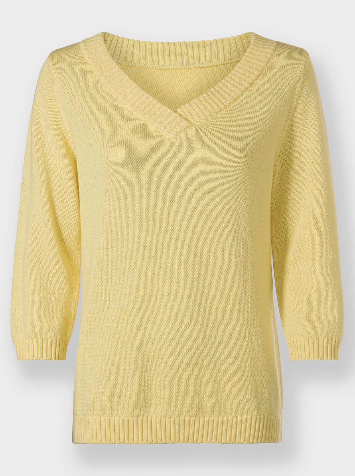 heine Pullover met 3/4-mouwen - citroen