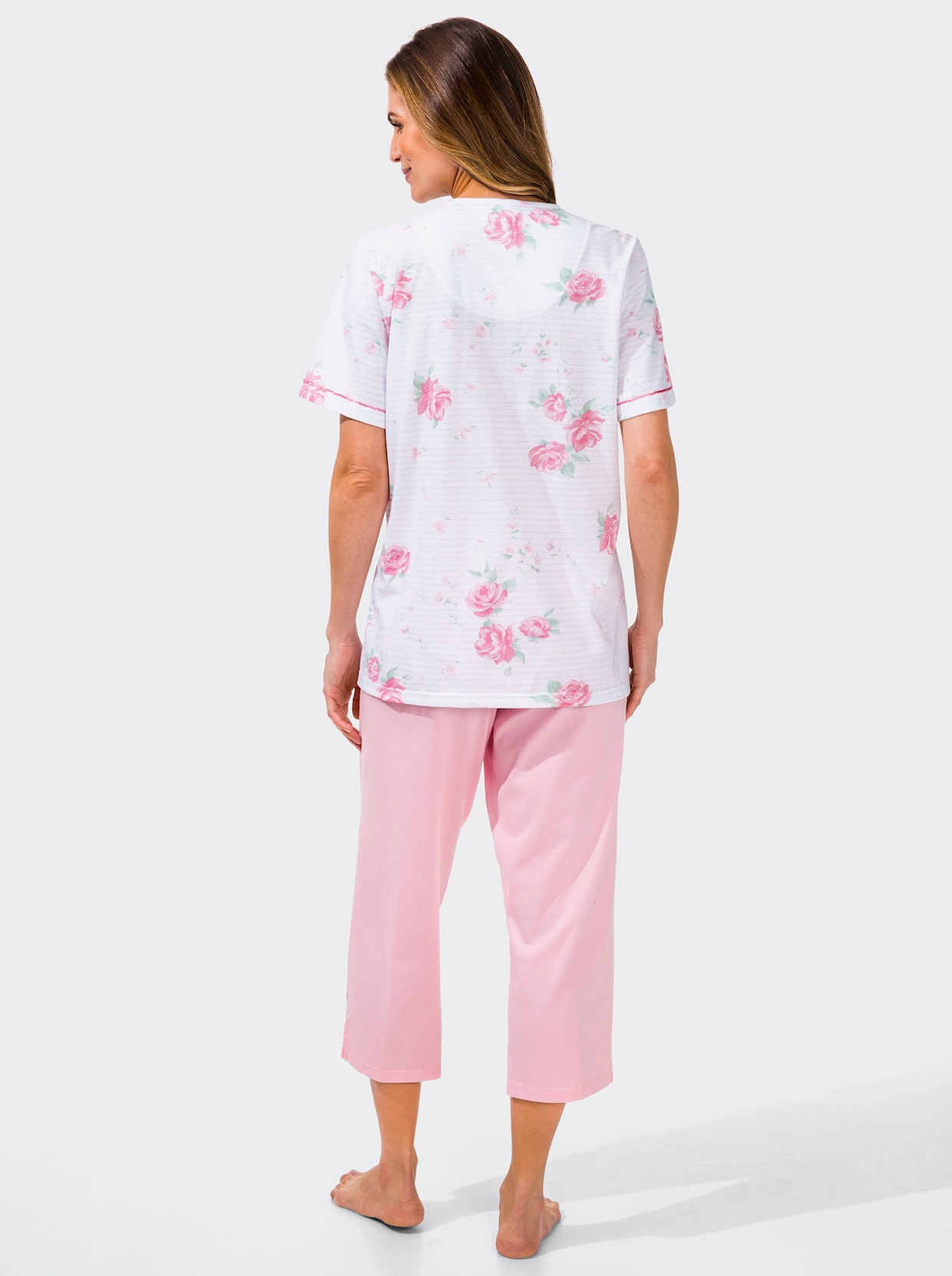 Comtessa Pyjama - wit/roze