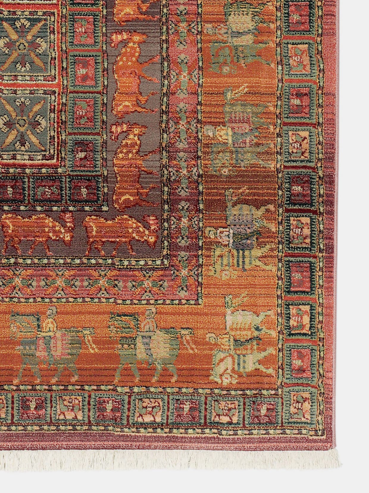 heine home Geweven tapijt - bont/terracotta