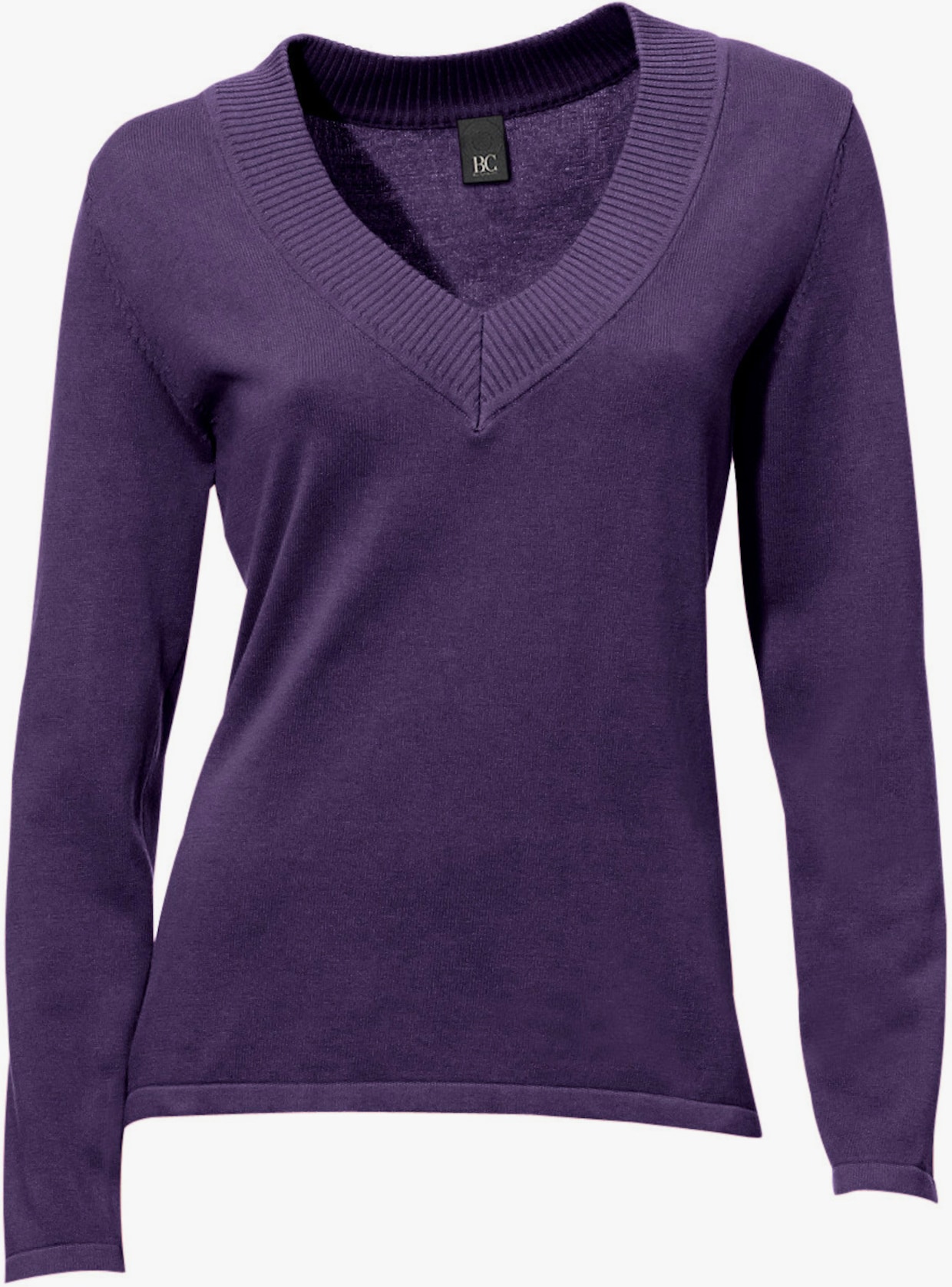 heine Pullover met V-hals - prune