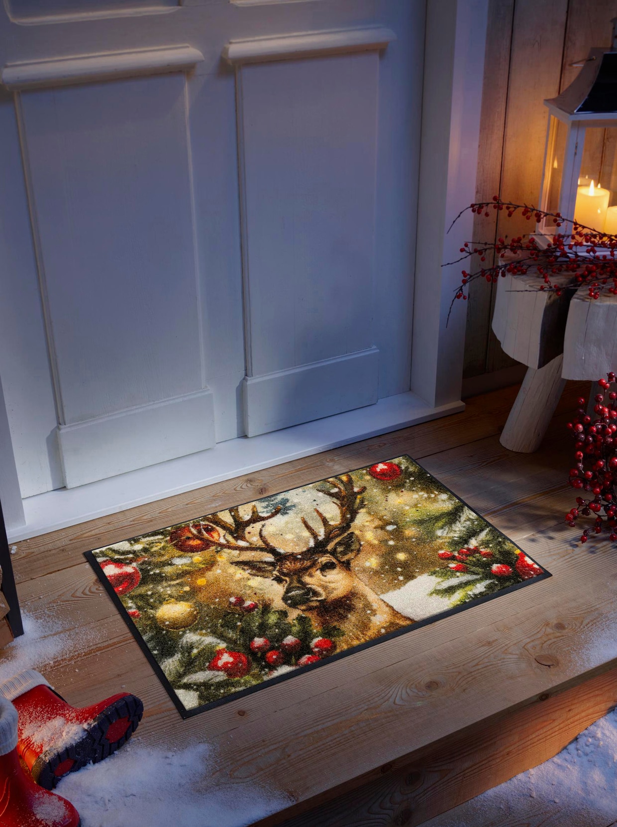 wash+dry by Kleen-Tex Fußmatte - braun-grün