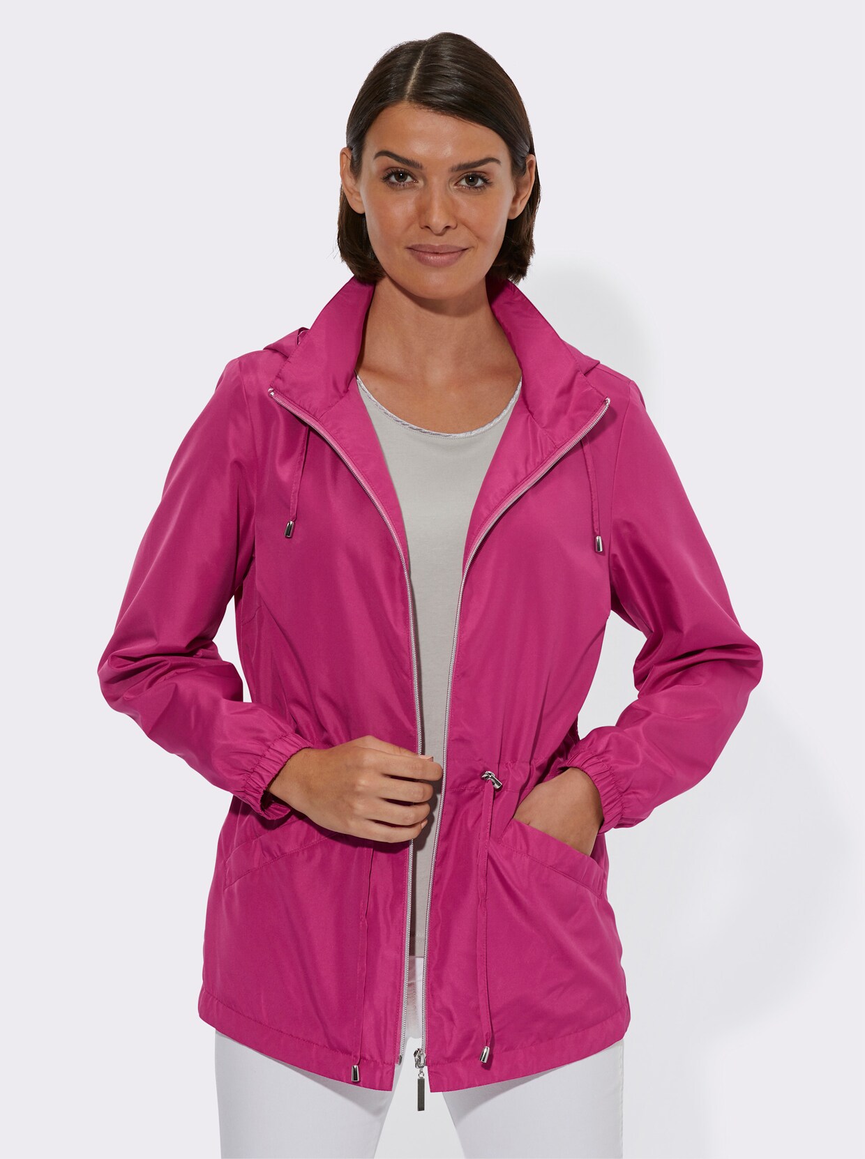 Kapuzenjacke - fuchsia