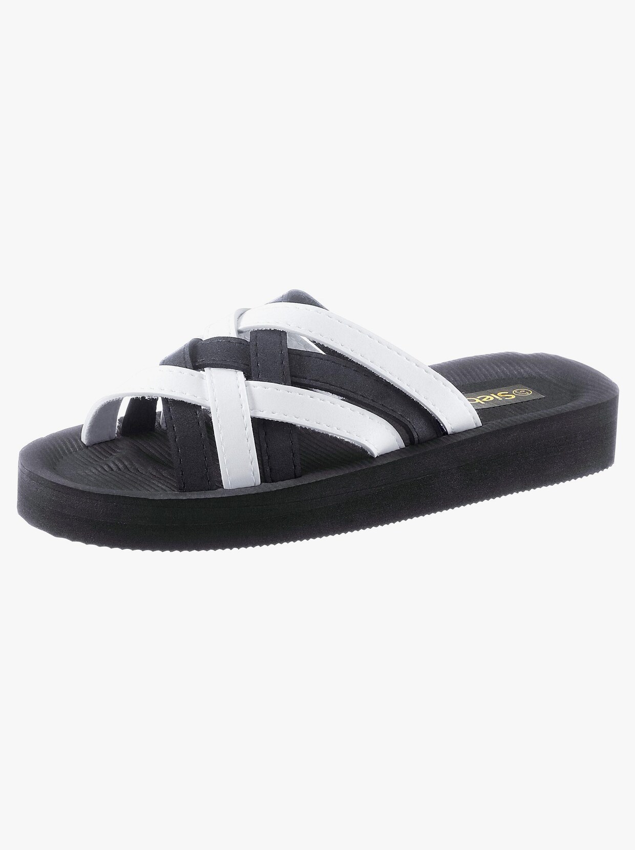 Siebi´s Koupací pantofle - černá-bílá