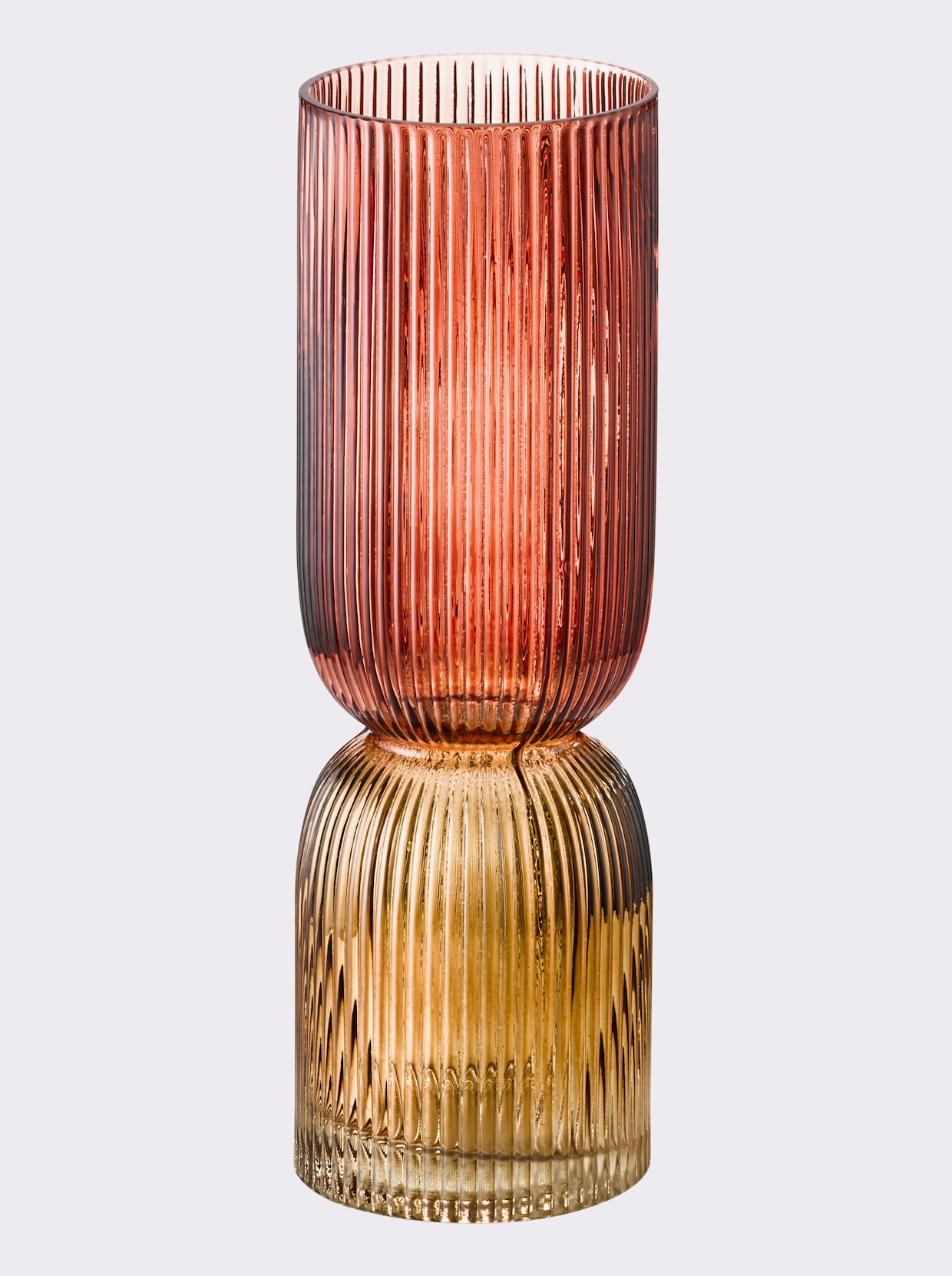Impressionen Vase - bordeaux-beige