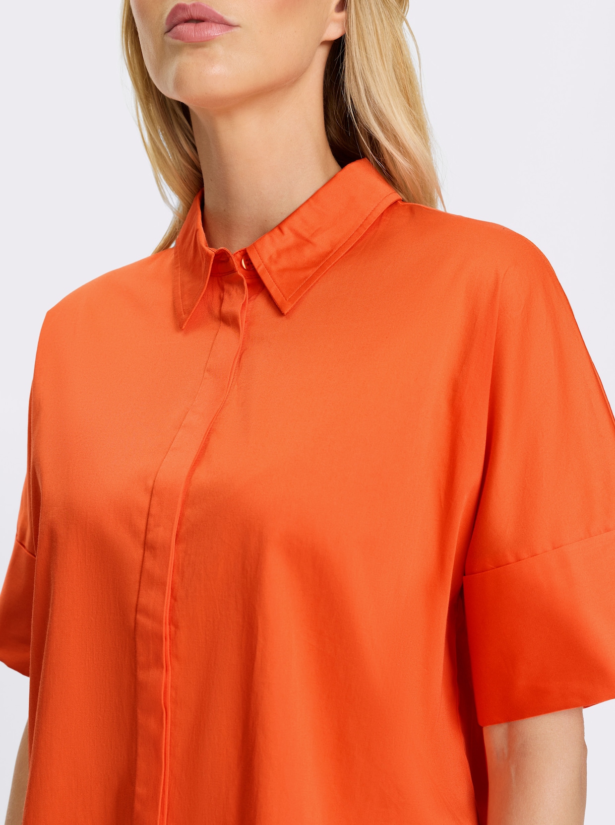 heine Kurzarmbluse - orange