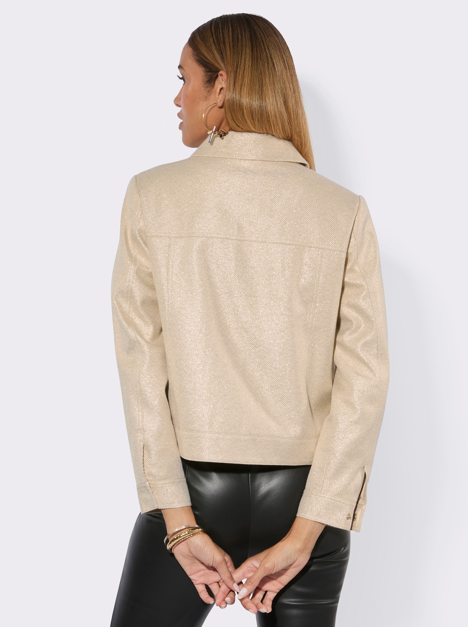 Kurzblazer , ganz gefüttert - sand-goldfarben
