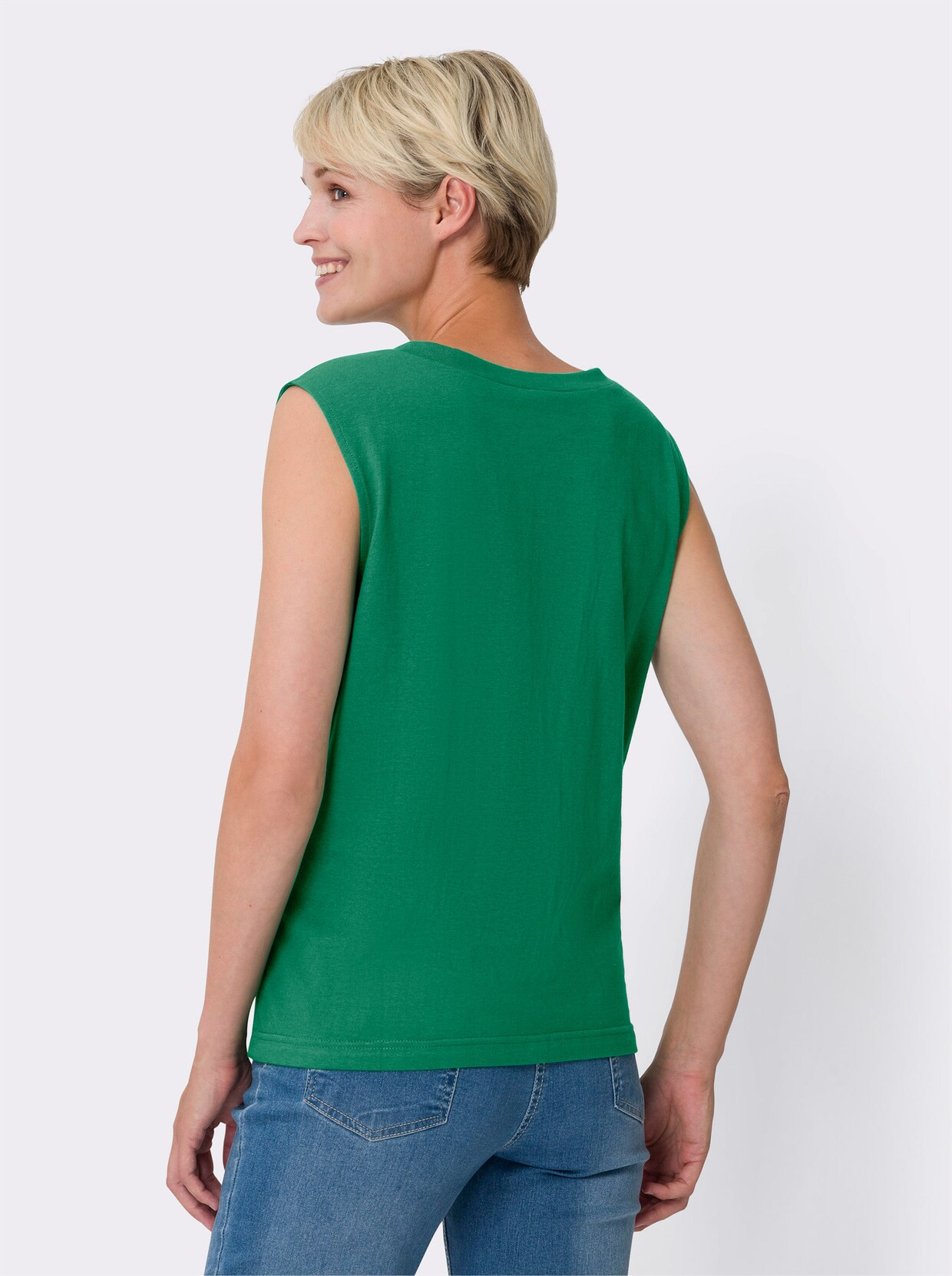 Tričkový top - zelená