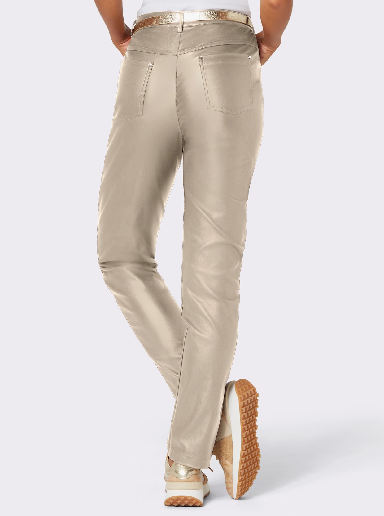 Pantalon 5 poches - beige