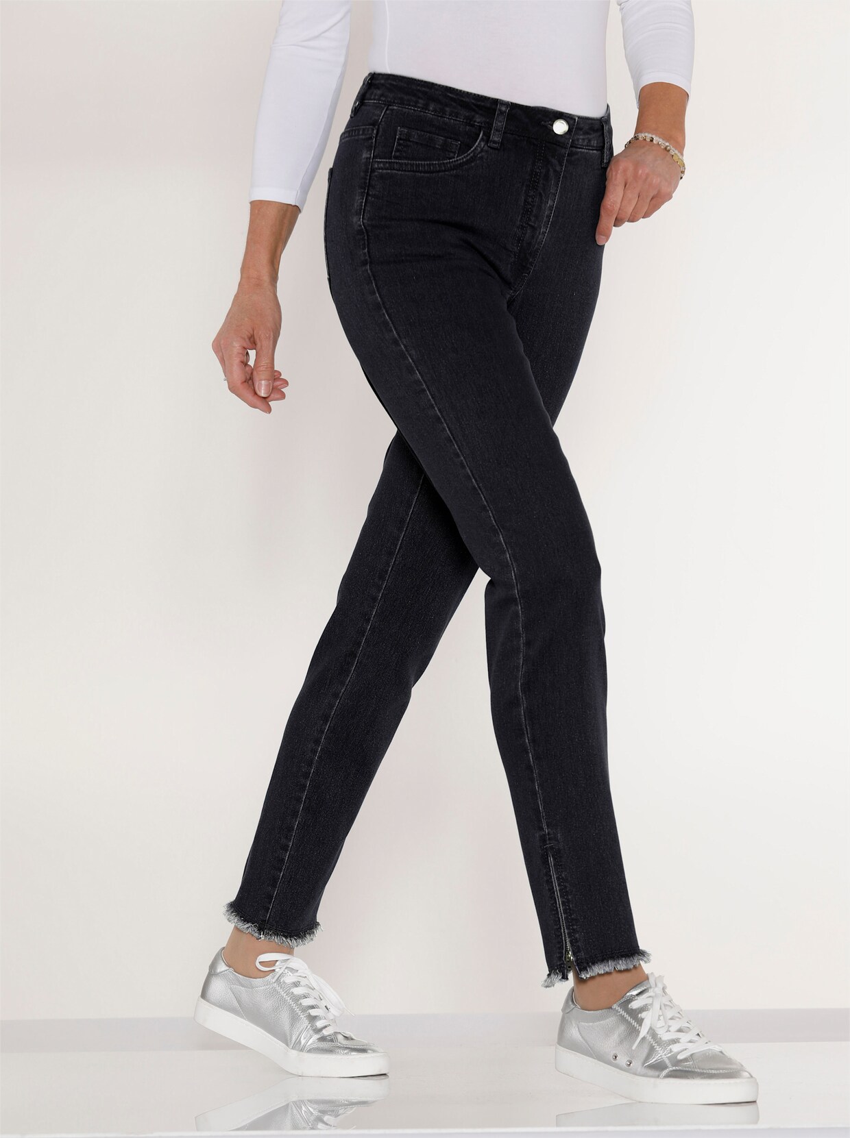 Jeans - black denim