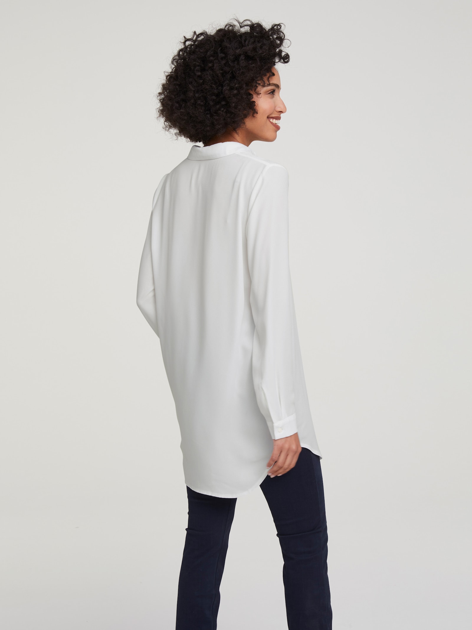 heine Schlupf-Bluse in Longform - offwhite