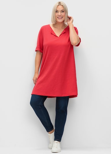 sheego Longshirt - erdbeere