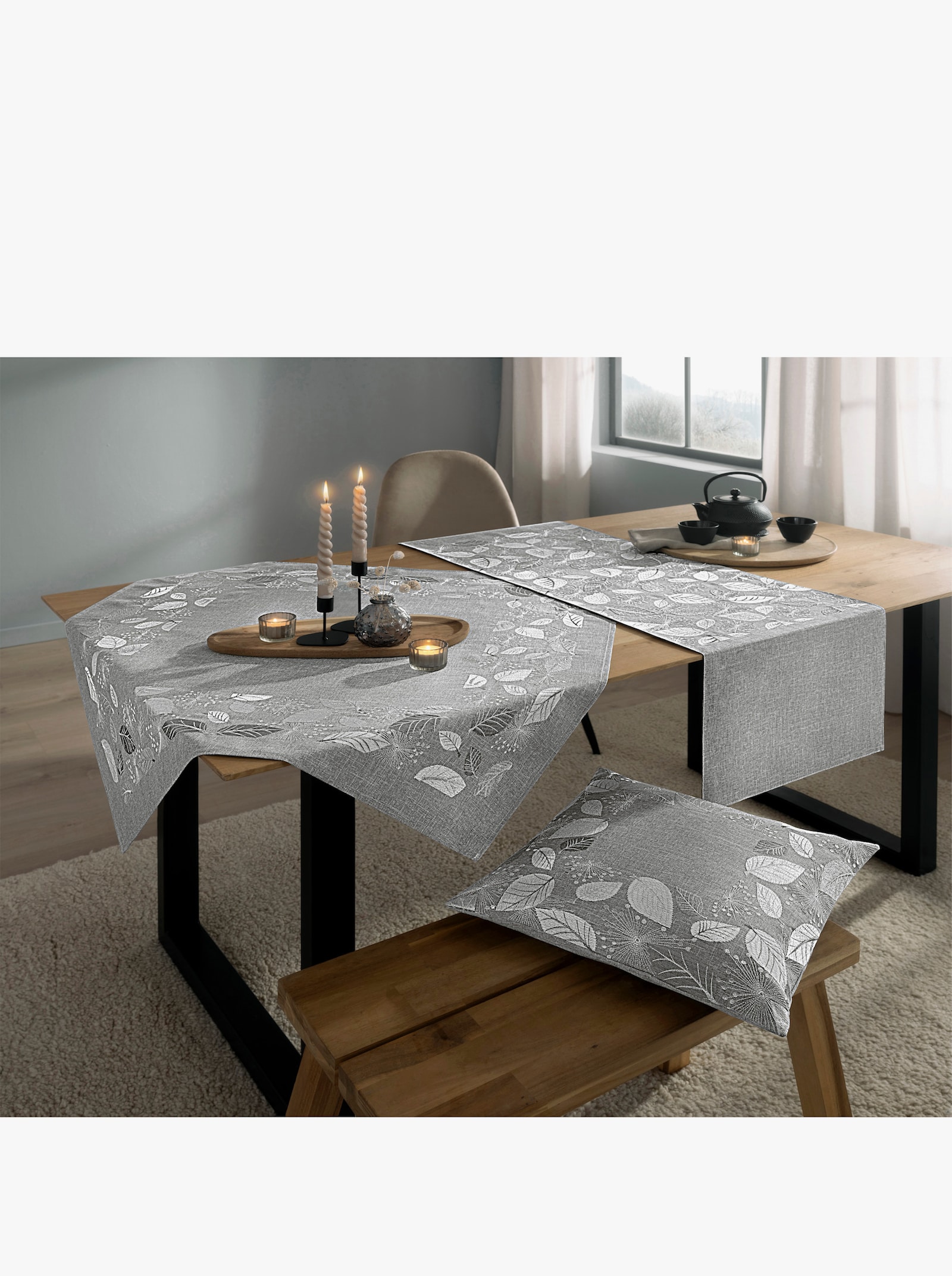 Tischdecke - hellgrau