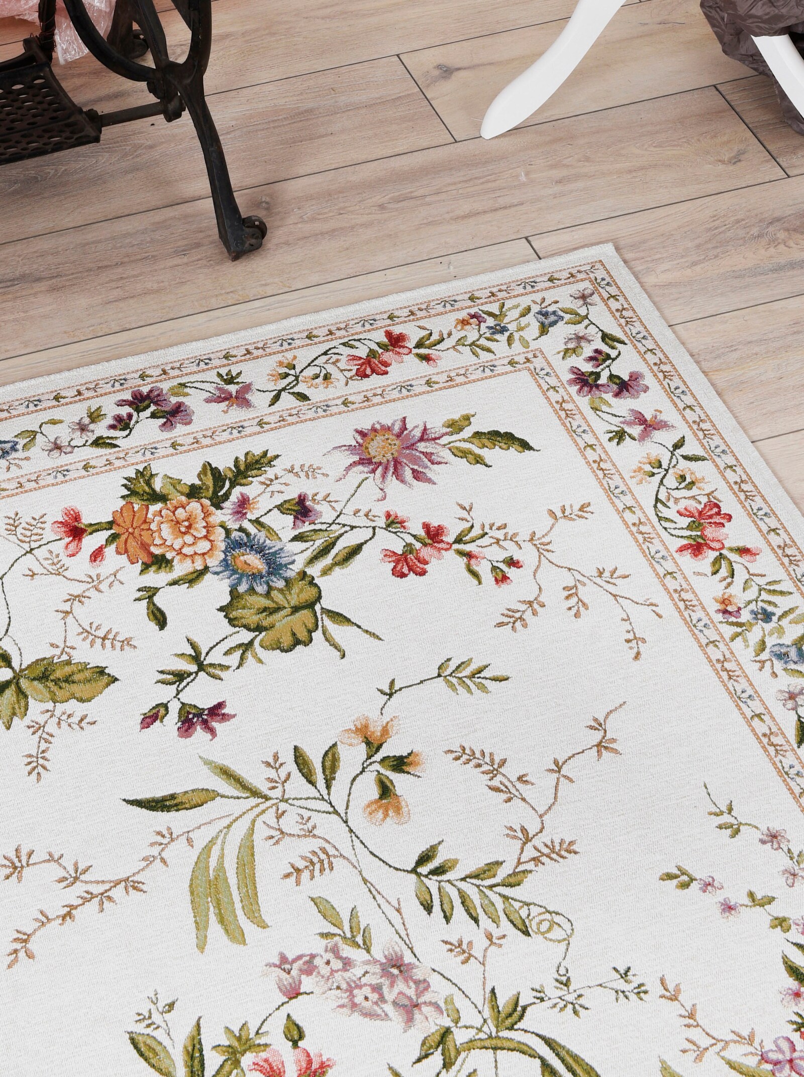 Theko Teppich - creme