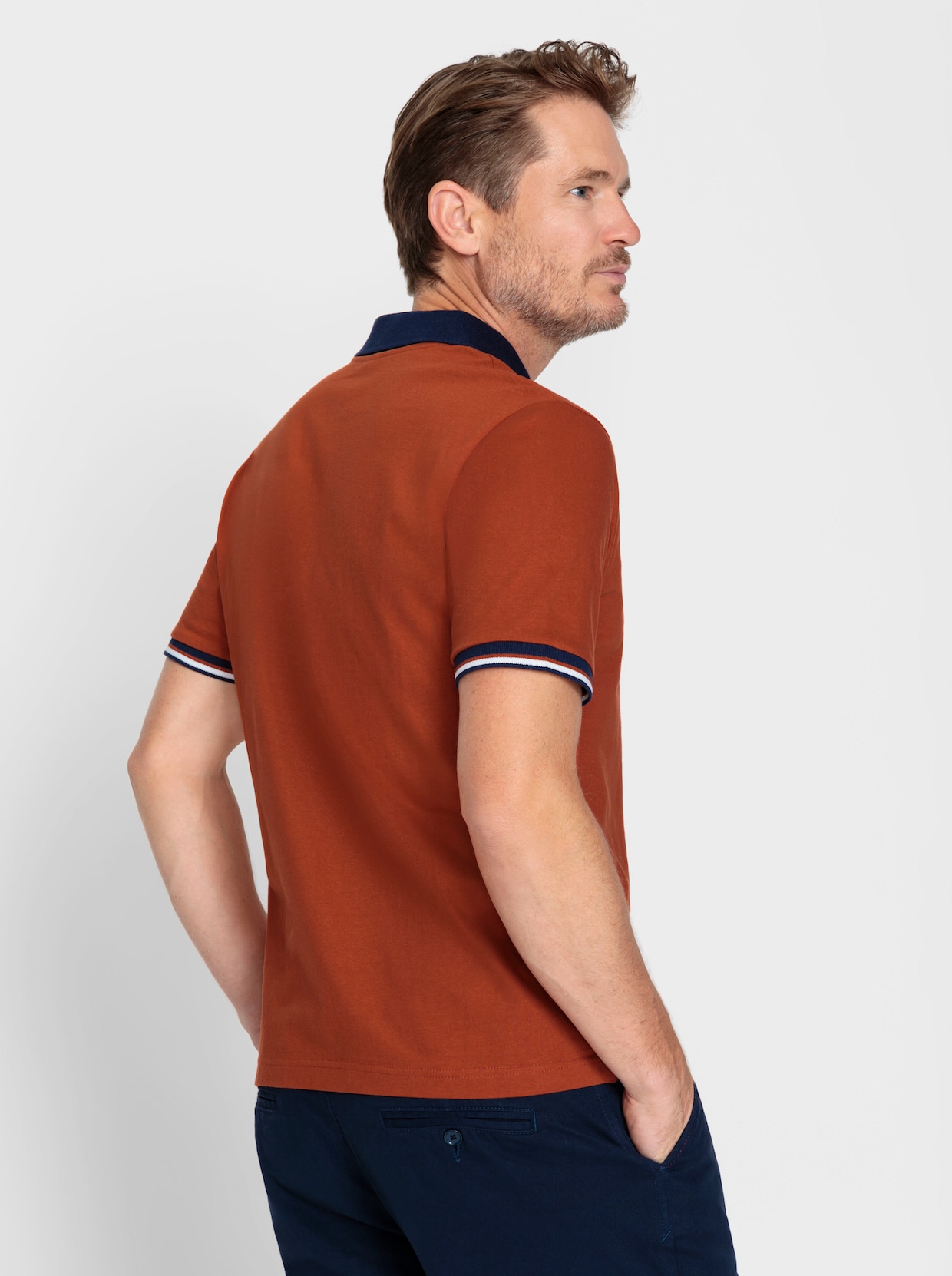 Catamaran Kurzarm-Poloshirt - rostrot