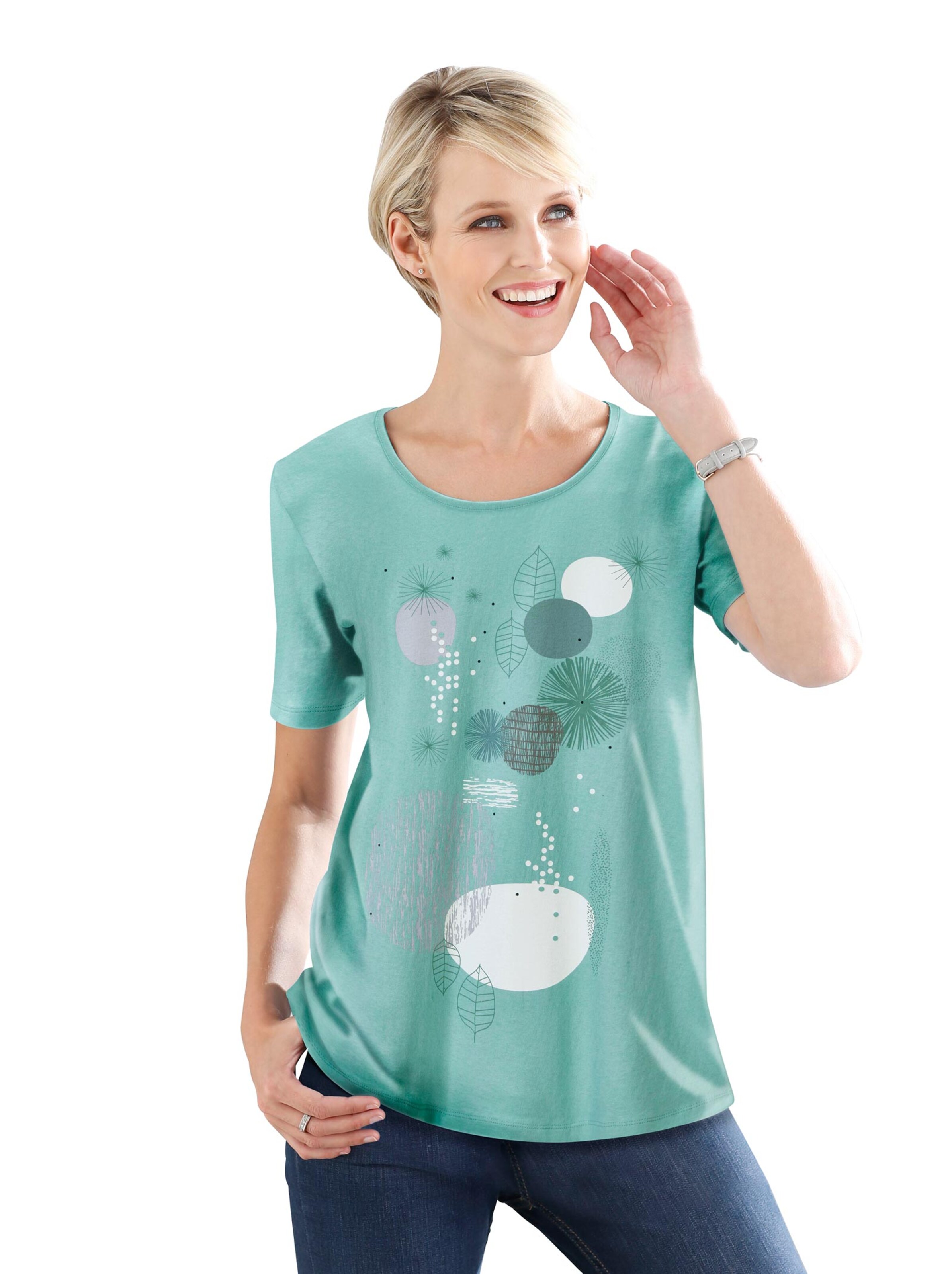 Shirt - jade-bedruckt