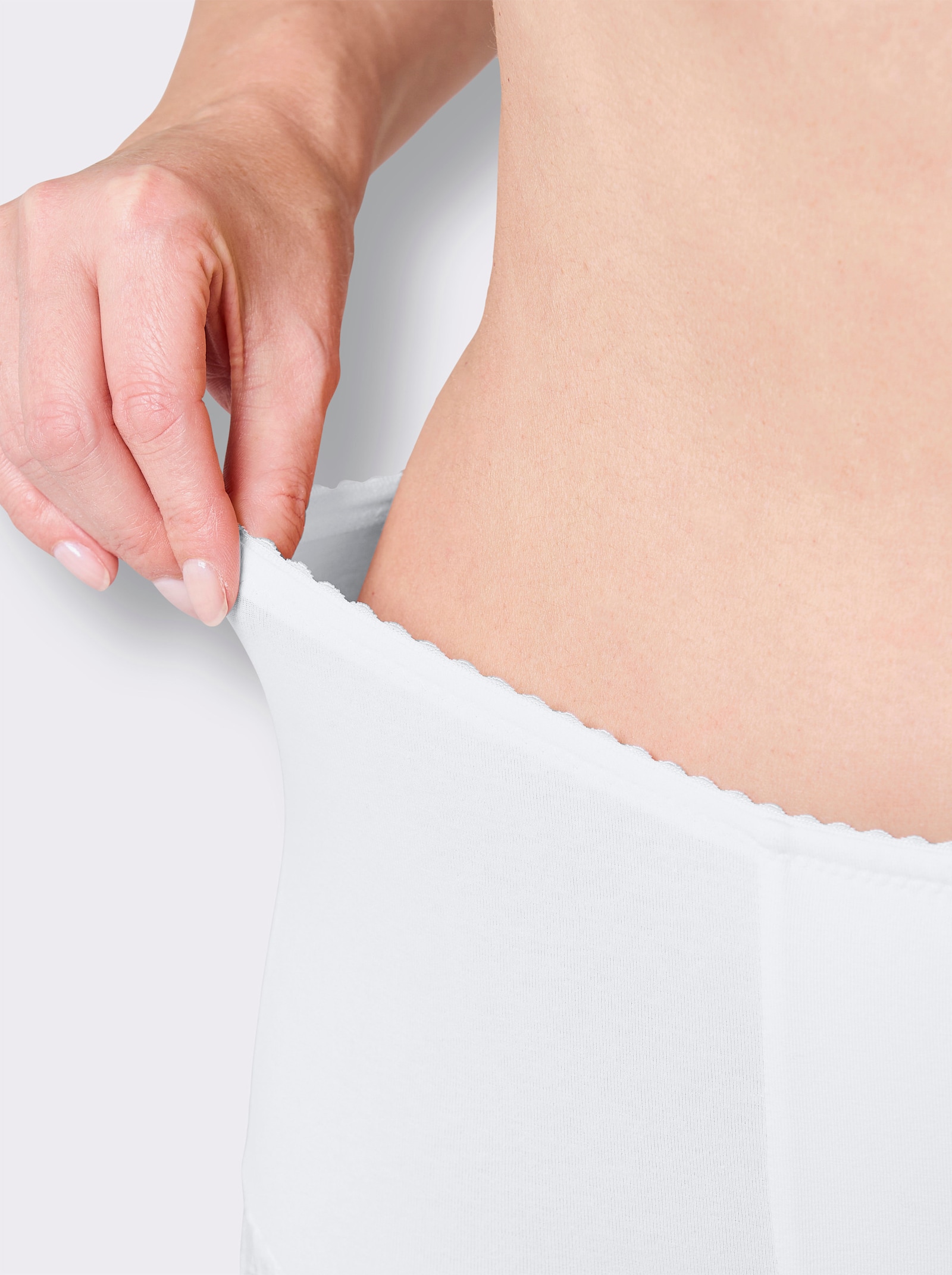 wäschepur Formslip im Doppelpack - weiß