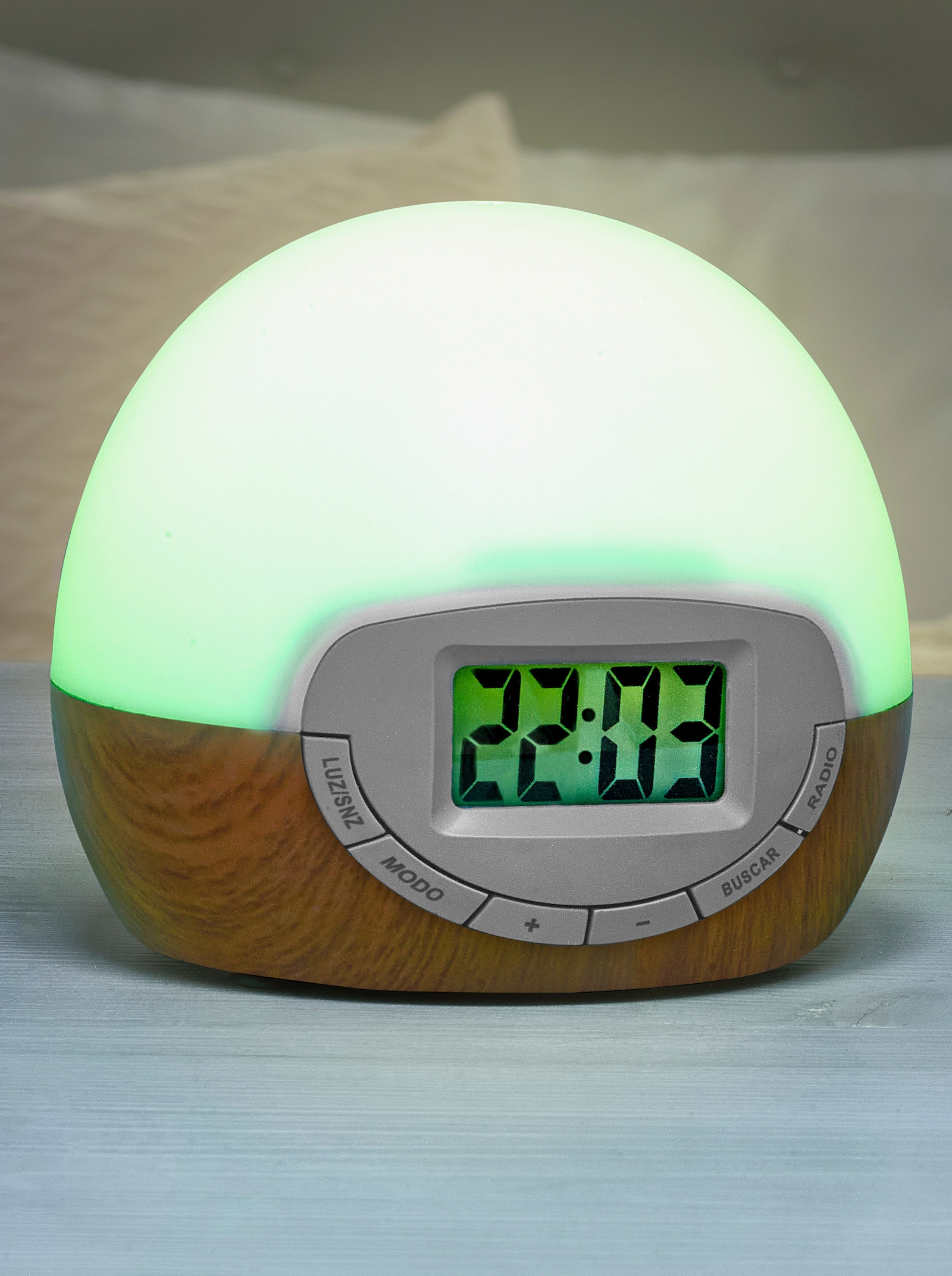 Wecker mit Sonnenaufgangslicht - weiß