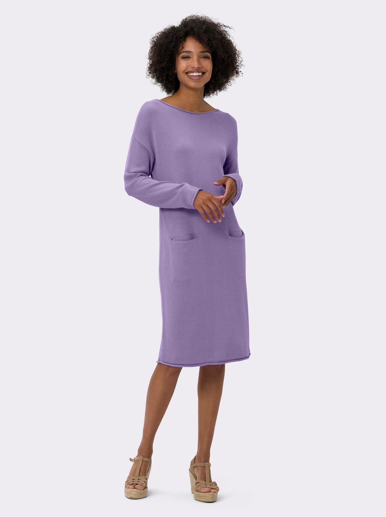 heine Strickkleid - lavendel