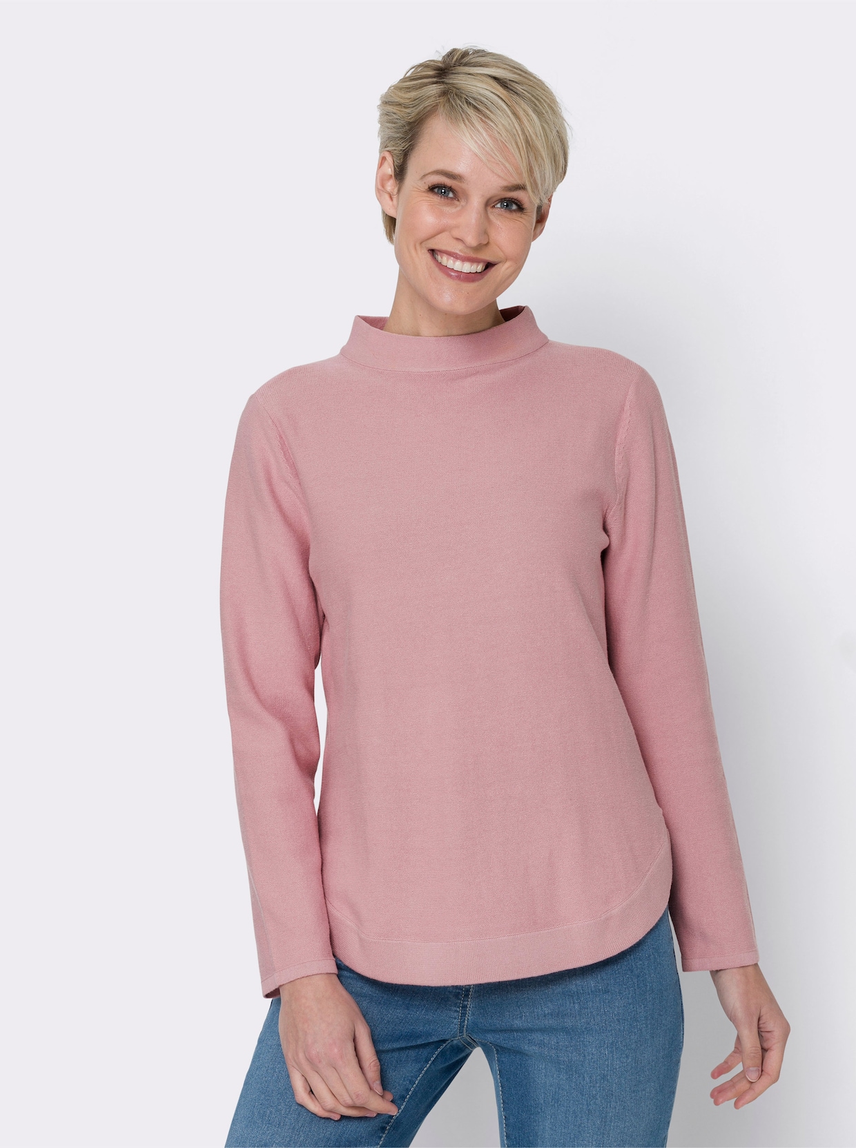 Langarm-Pullover - hortensie