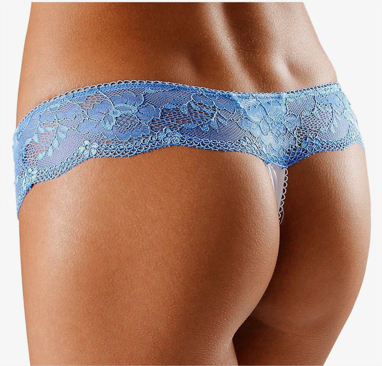 LASCANA String - creme-blau