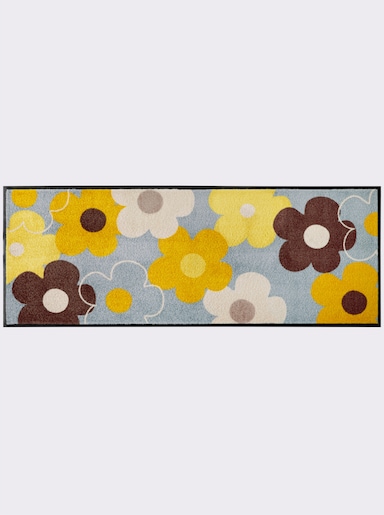 heine home Fußmatte - grau-gelb-gemustert