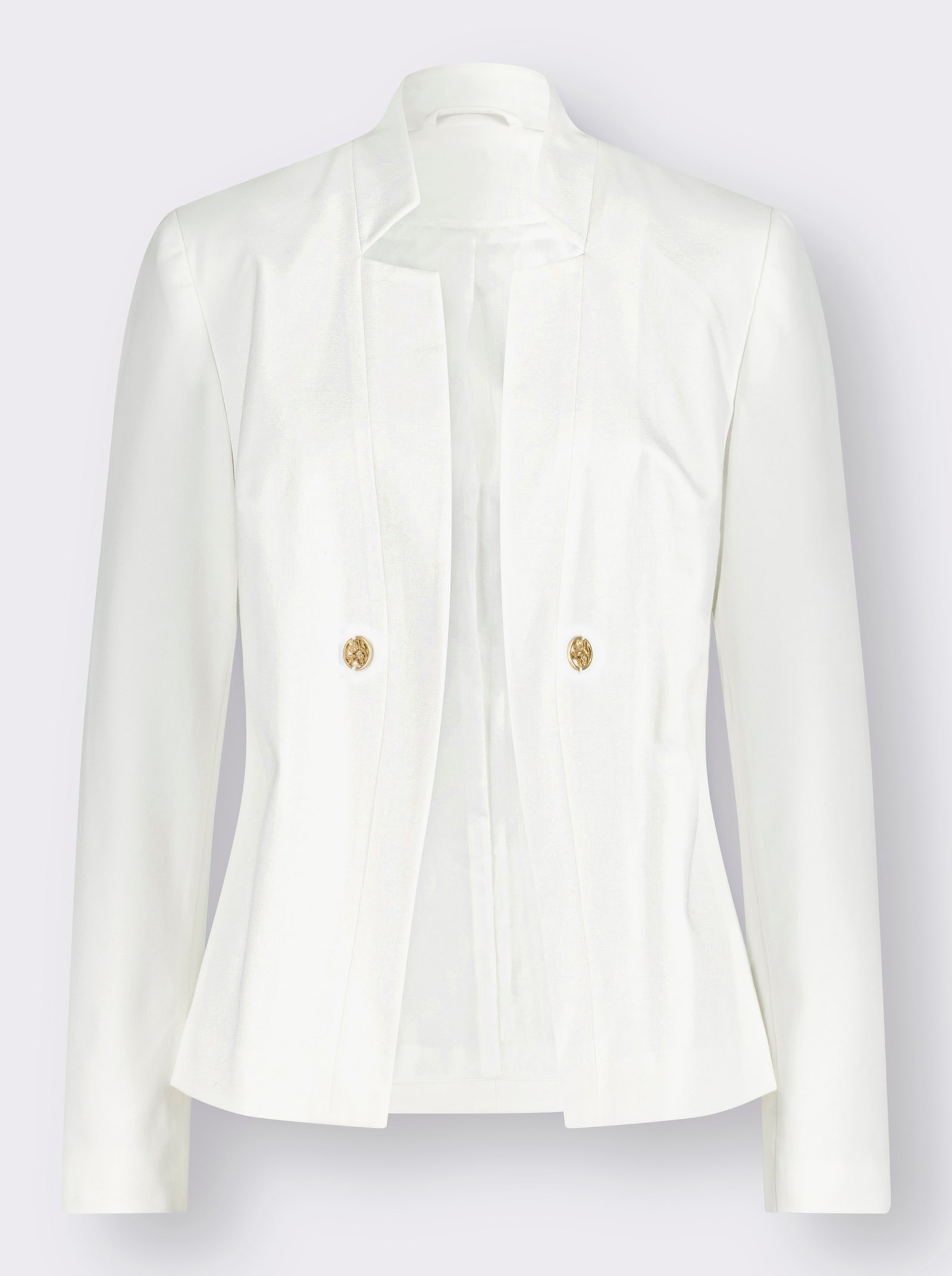 Kurzblazer in Koffer-Qualität, bügelarm - ecru