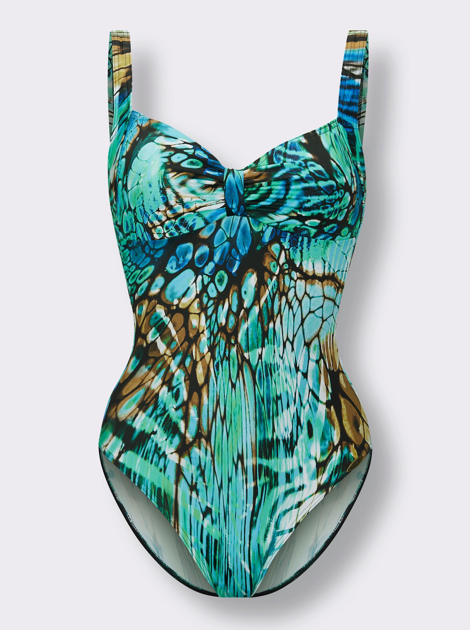 Sunflair Badeanzug mit Druck-Dessin - smaragd-türkis-bedruckt