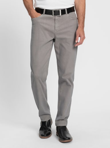 Marco Donati 5-Pocket-Hose aus Baumwoll-Stretch - steingrau