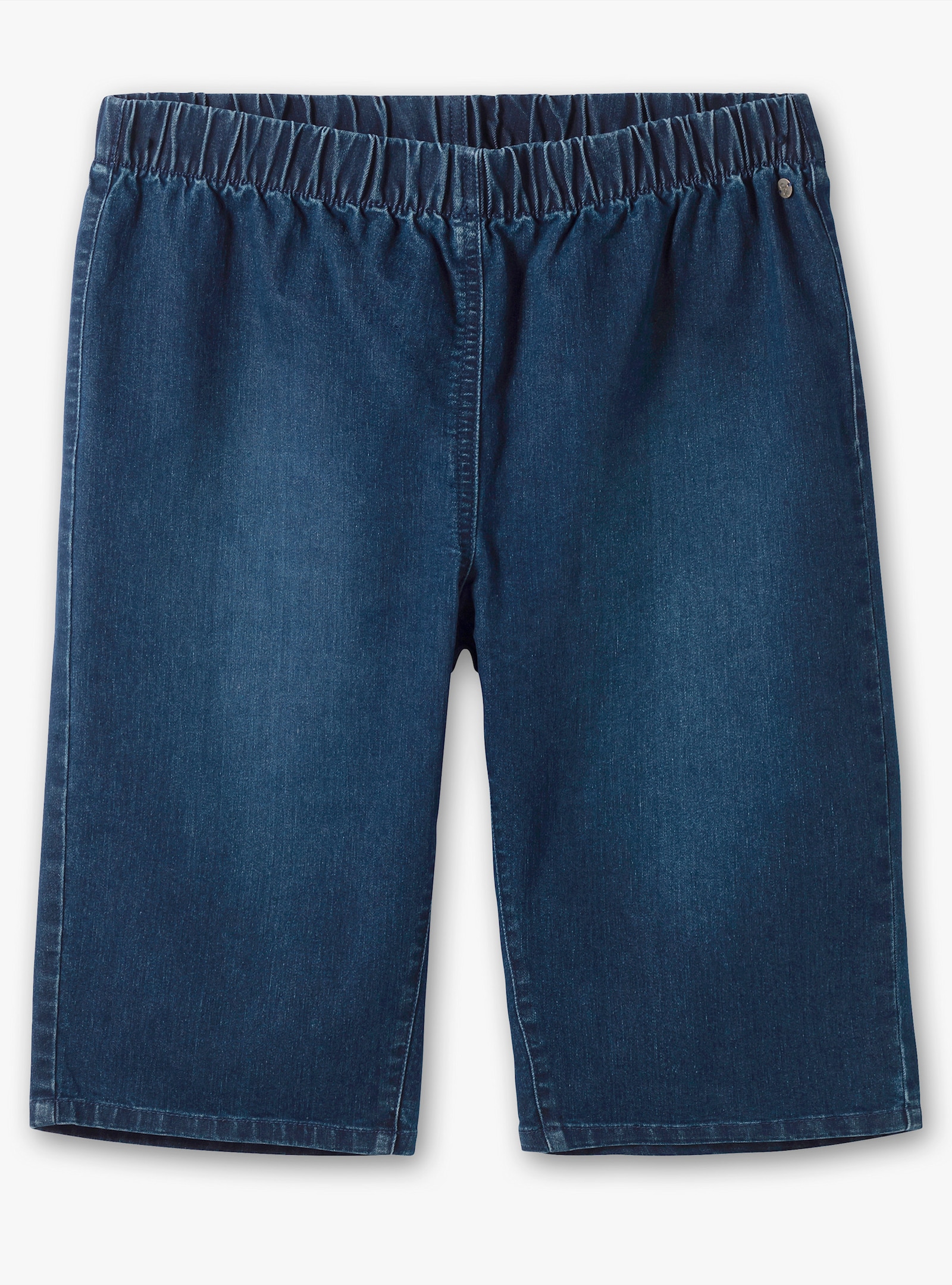 sheego Jeansbermuda in smal model - blue denim