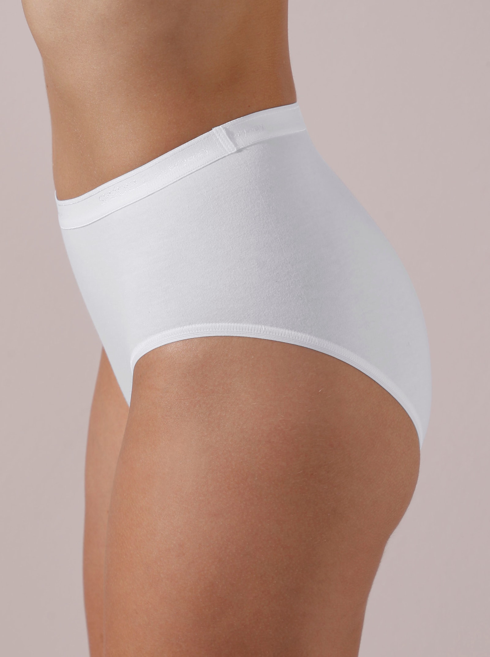 Speidel Slip mit Schriftzug am Bund - weiß