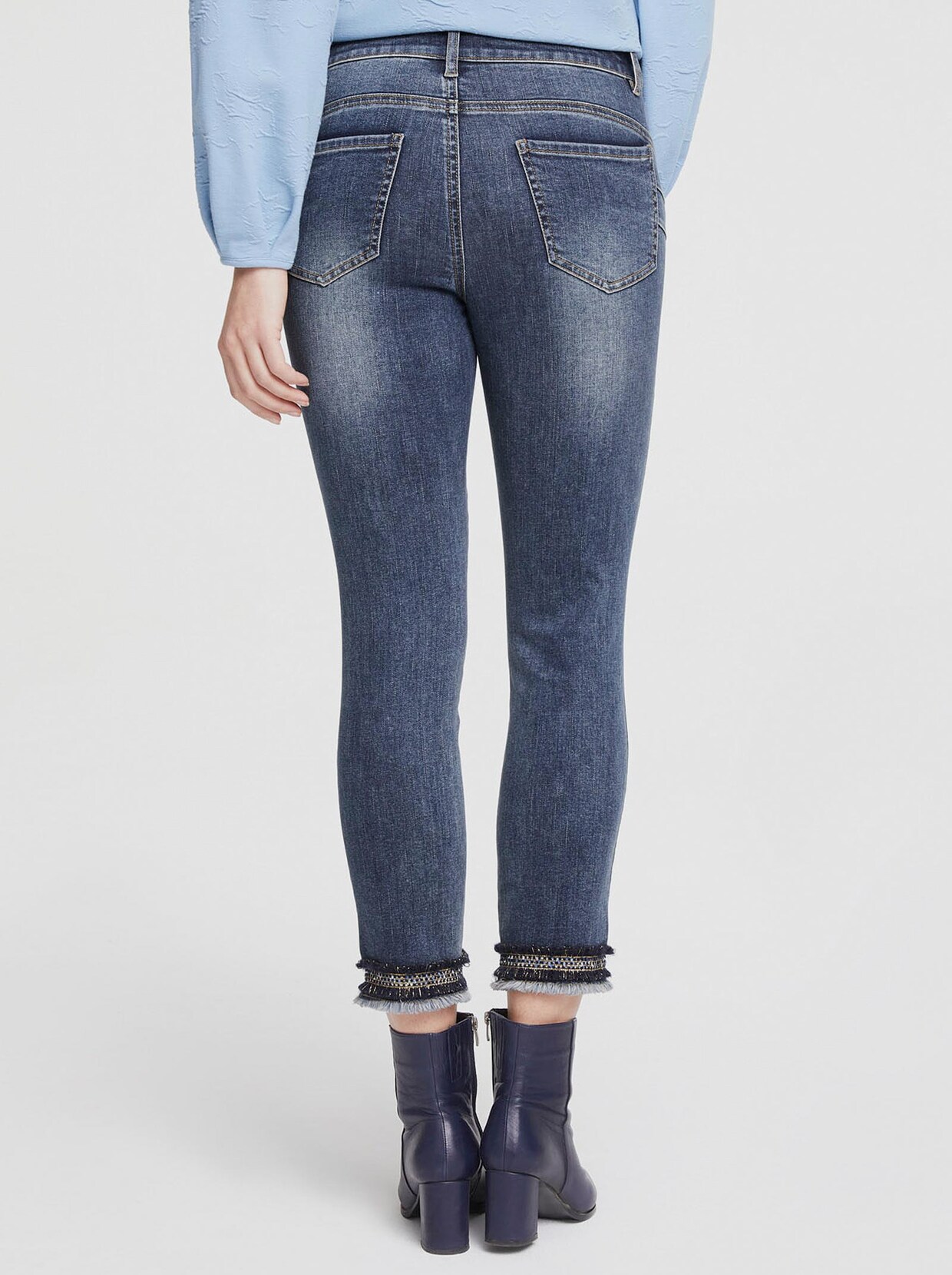 Linea Tesini Push-up jeans - blue denim