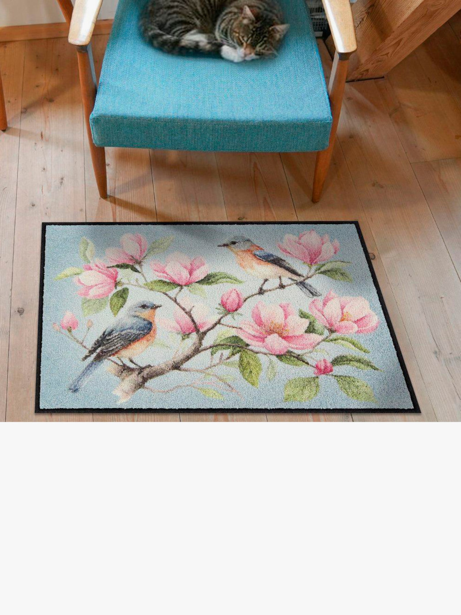 Salonloewe Fußmatte - bleu-rosé