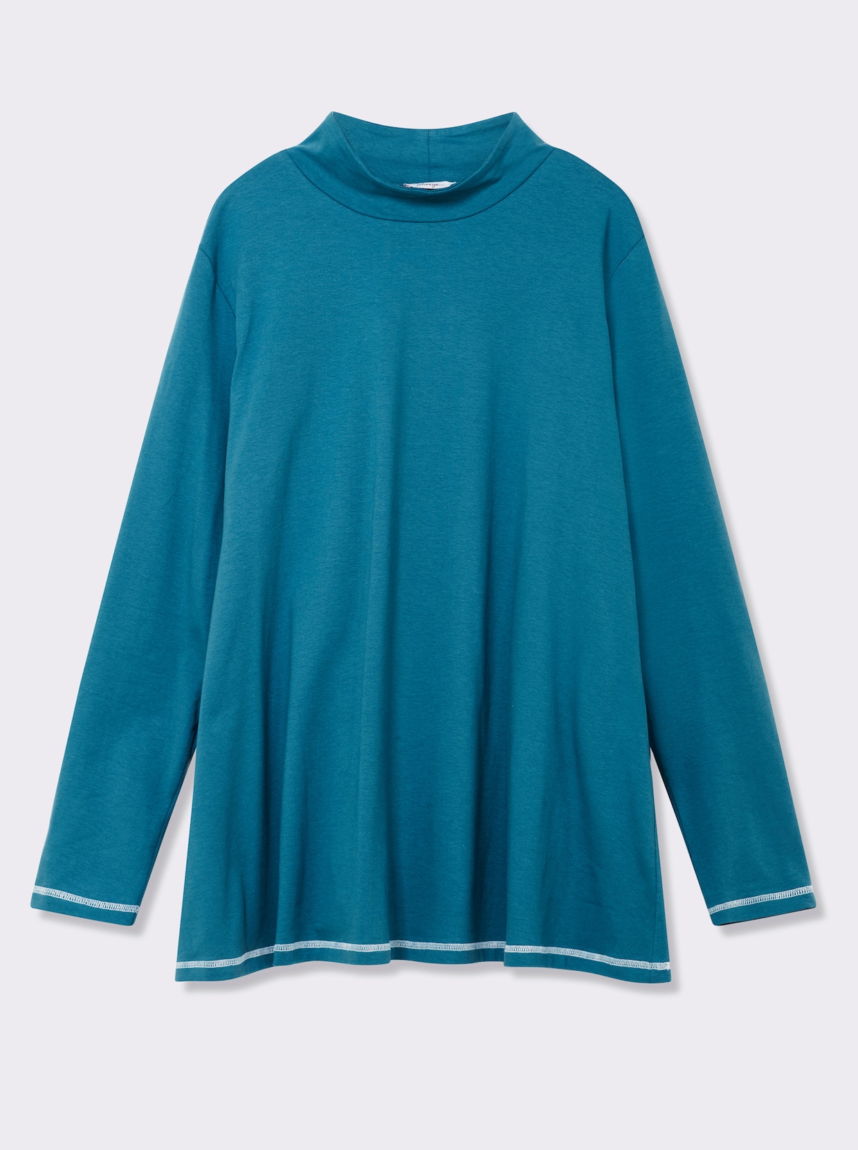 sheego Rollkragenshirt - topas-ecru