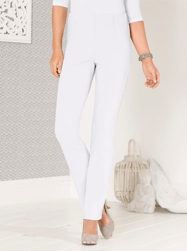 Stretch-Hose mit innenliegendem Dehnbund - weiß