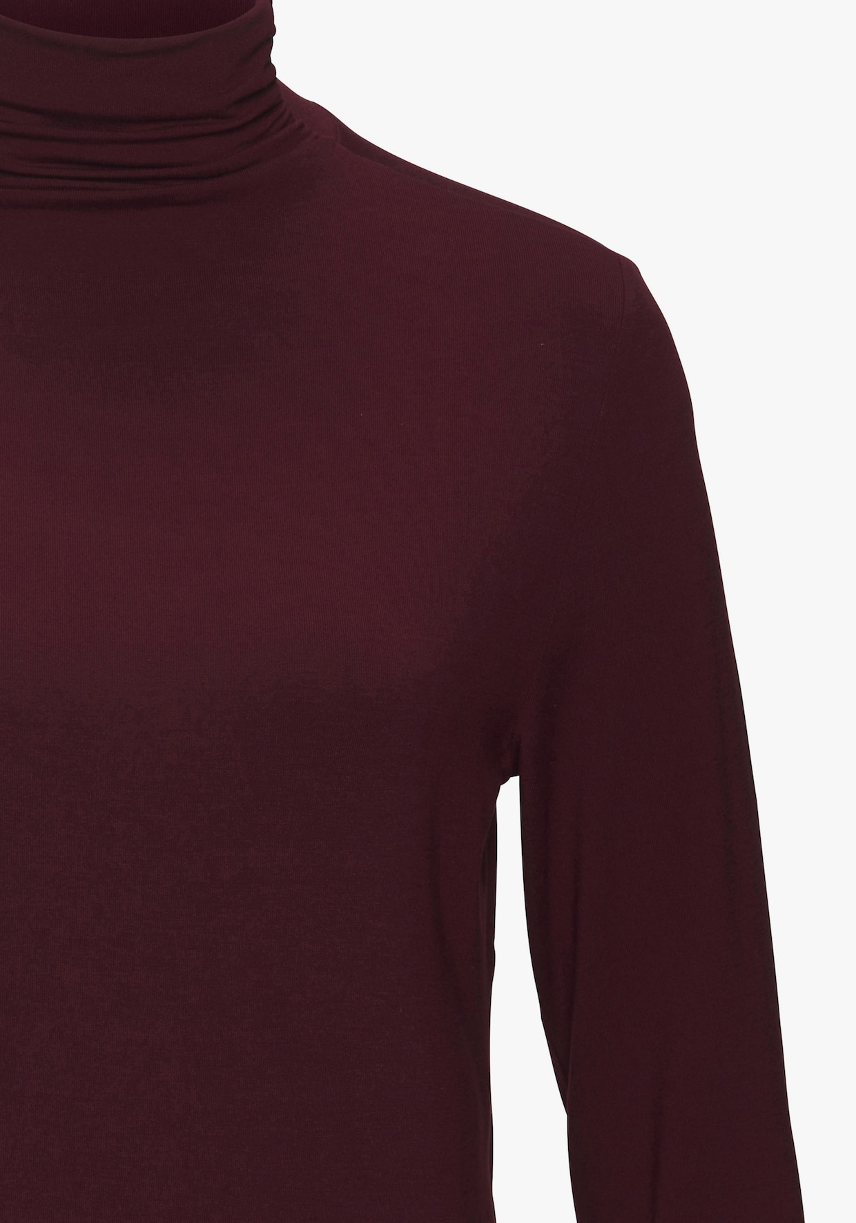 LASCANA Shirt met opstaande kraag - aubergine