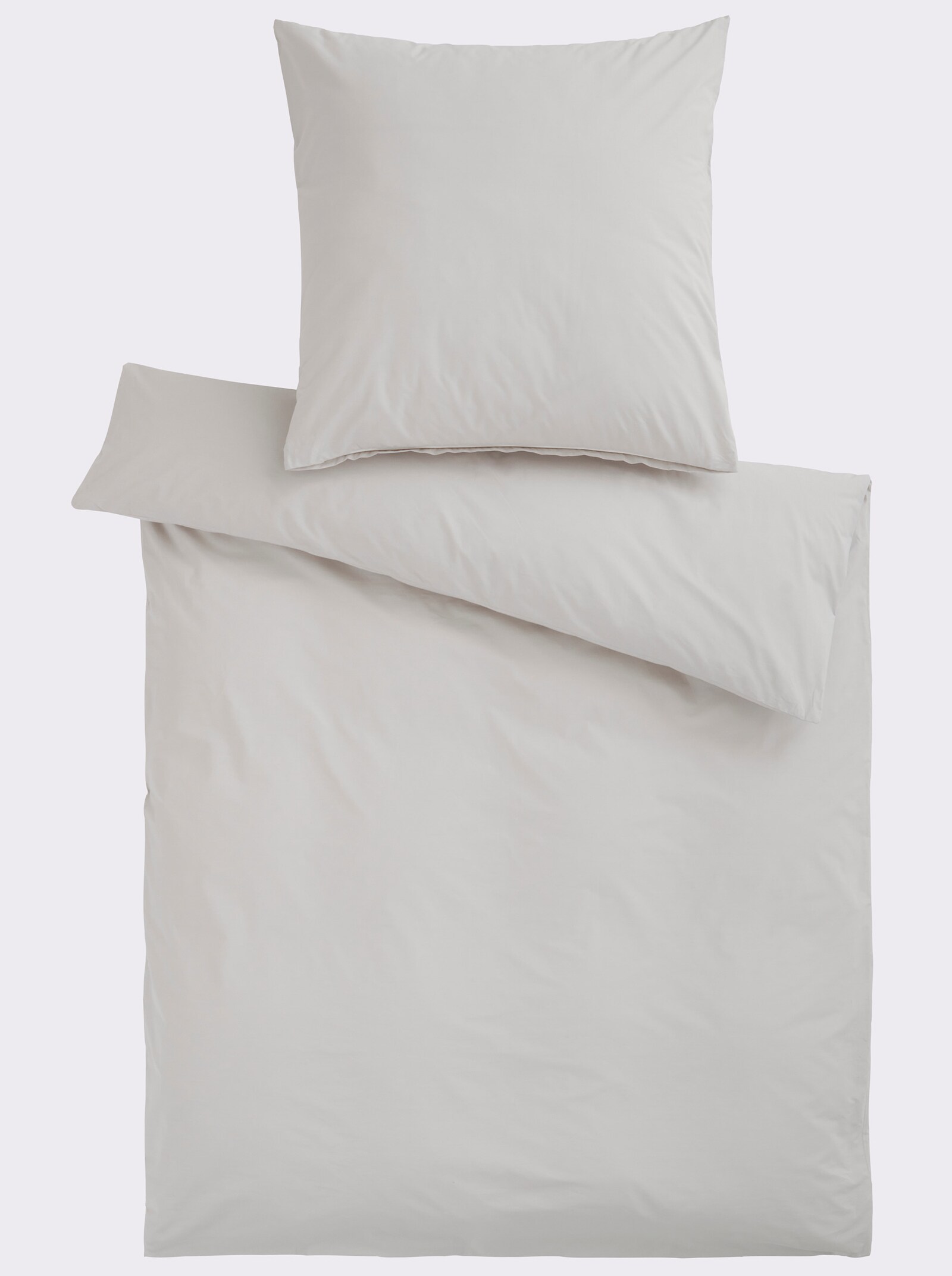 heine home Bedtextiel van perkal - lichtgrijs