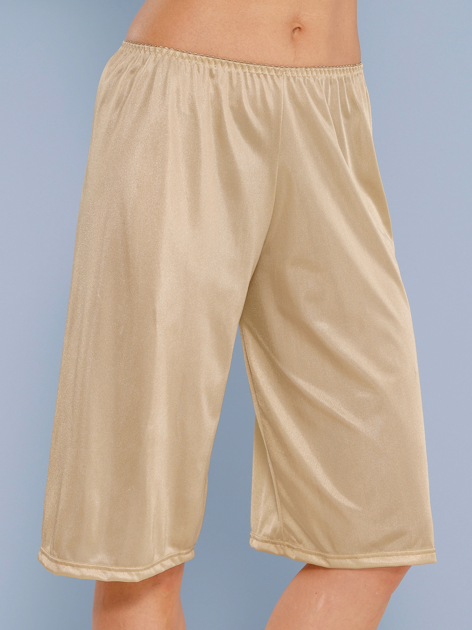 wäschepur Kalhotová spodnička s elegantním leskem - písková