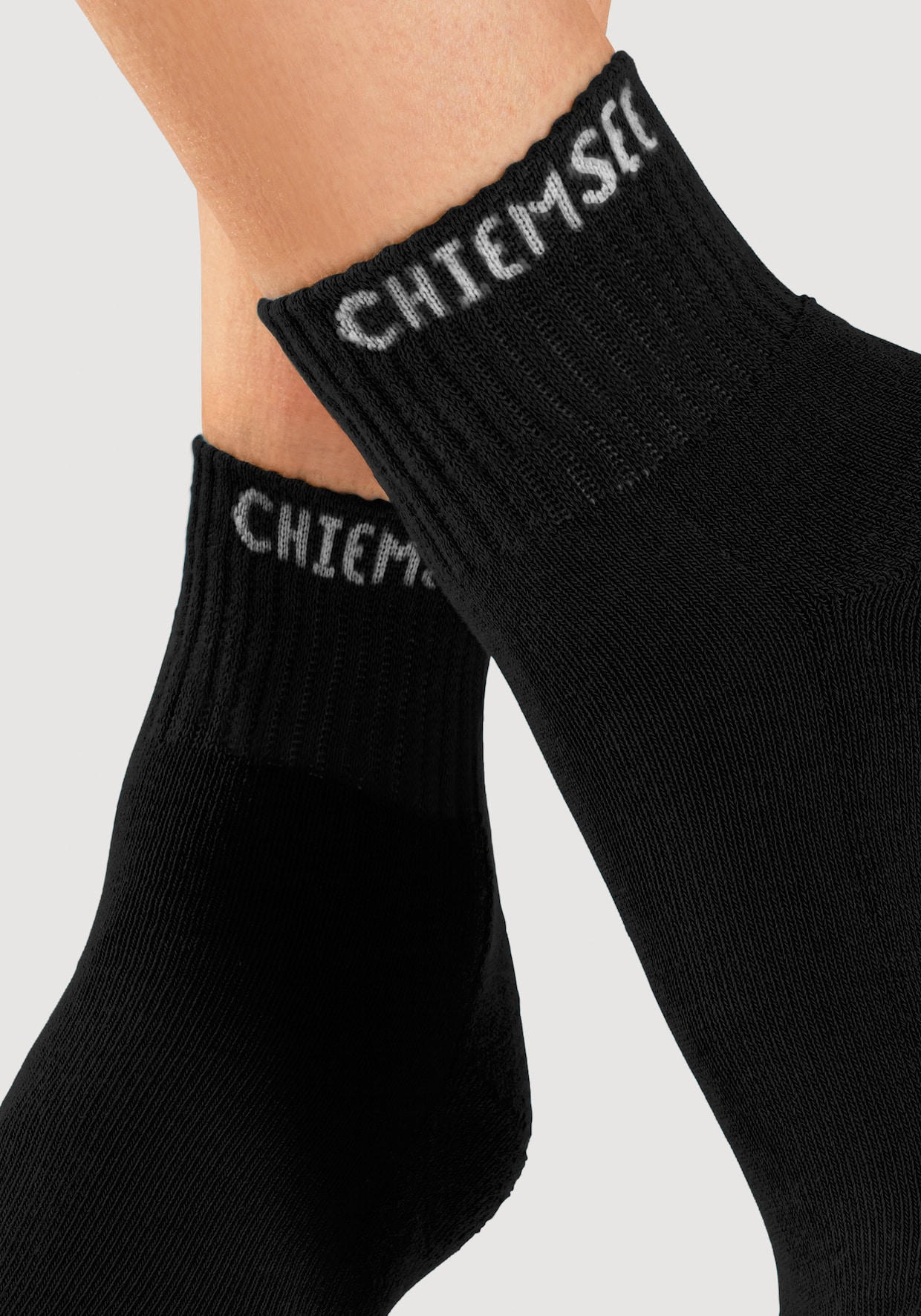 Chiemsee Kurzsocken - 1xpink, 1xschwarz, 1xlimone, 1xweiß, 1xtürkis, 1xnavy