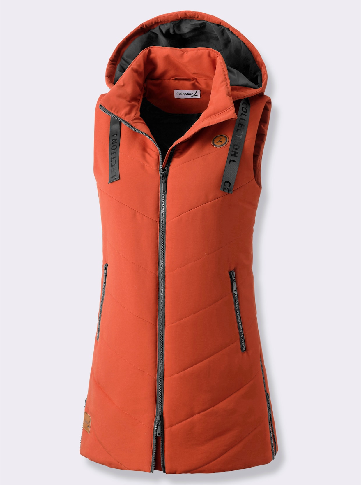 Lang vest - roestrood