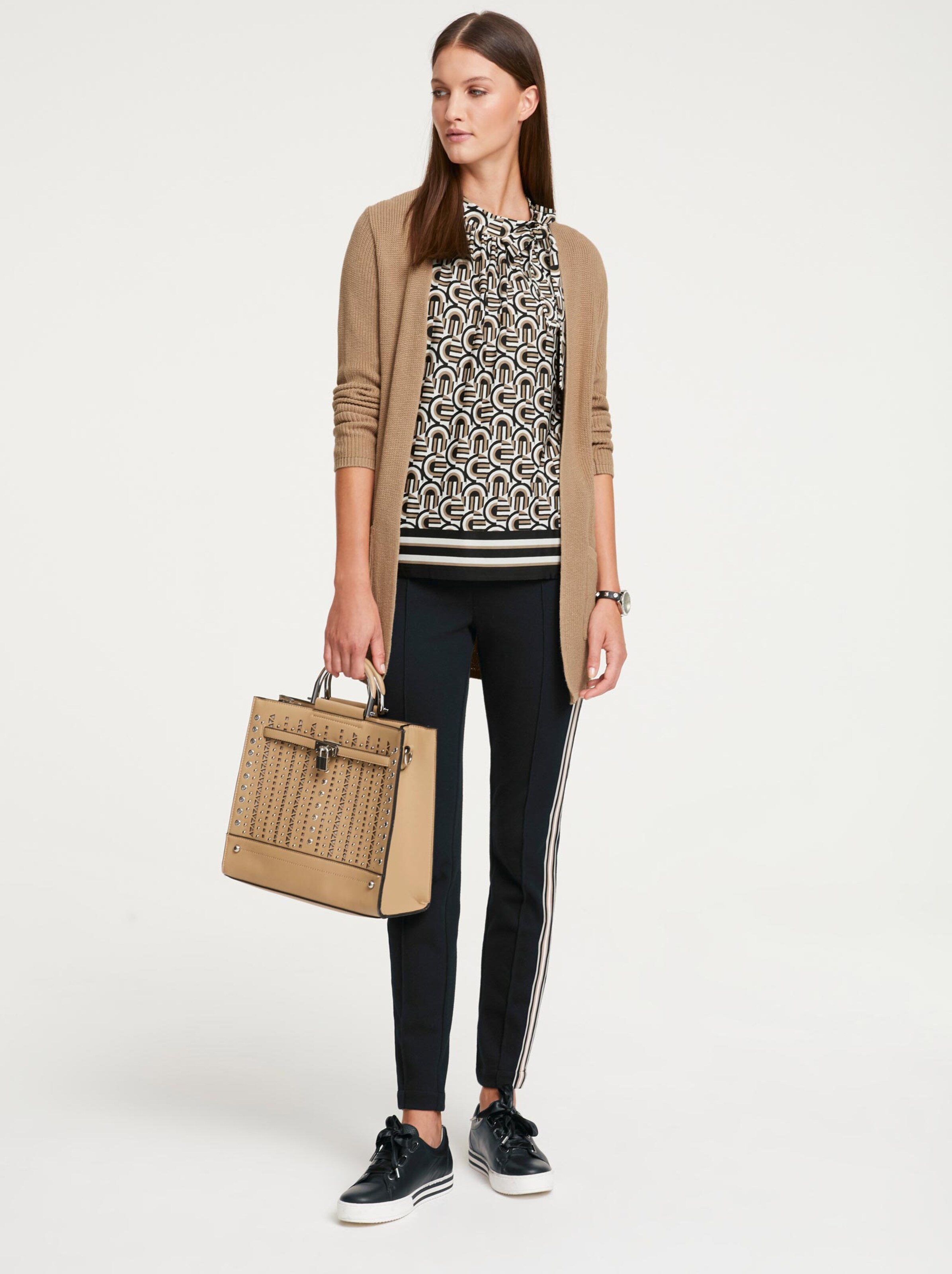 Damenmode Strickjacken Rick Cardona Long-Strickjacke in beige Damenmode Strickjacken Rick Cardona Long-Strickjacke in beige